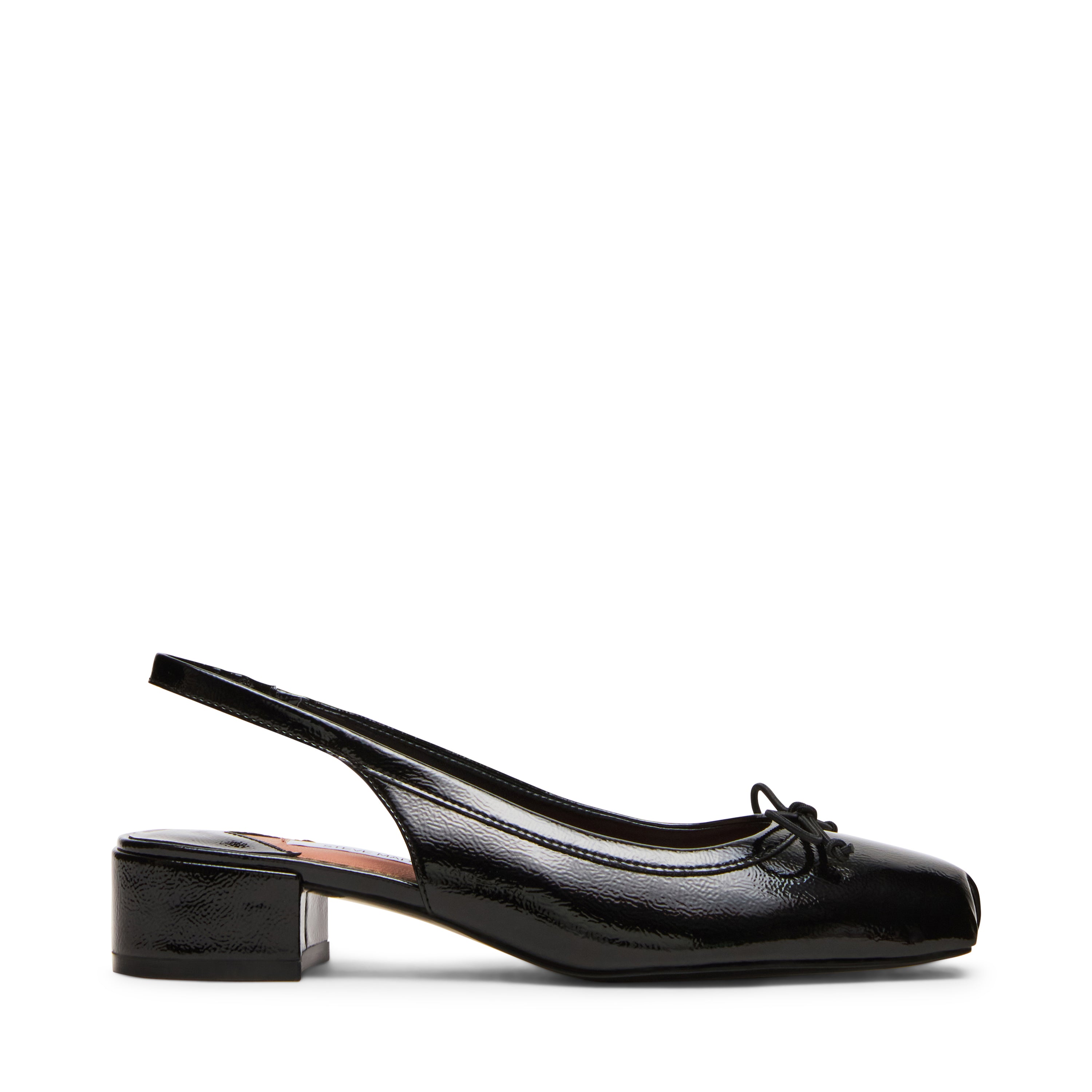 LOVED BLK CRINKLE PAT FLATS