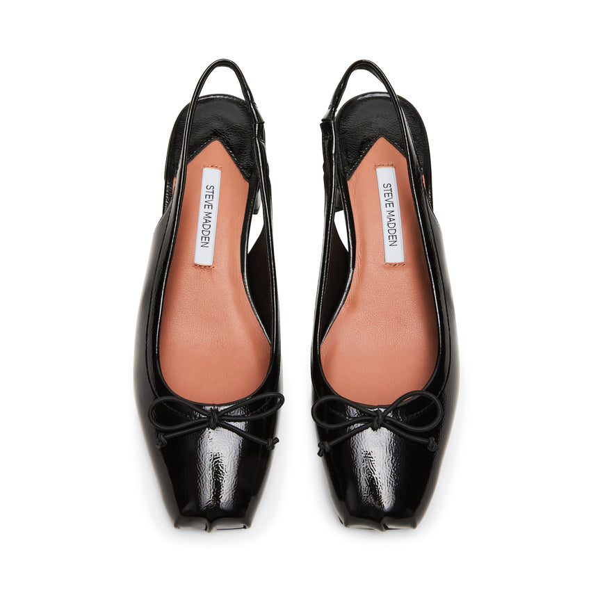 LOVED BLK CRINKLE PAT FLATS - view 3