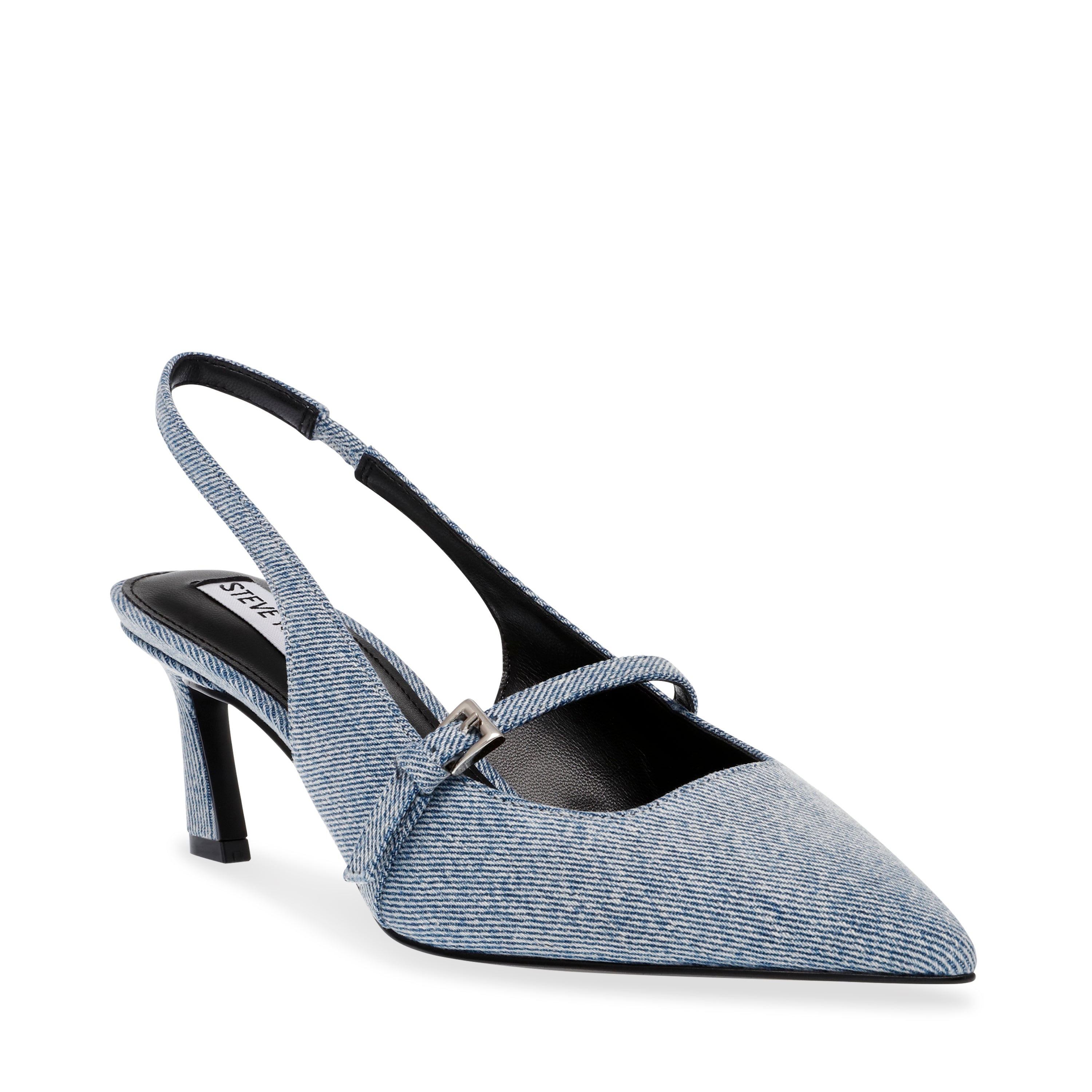 LULU BLUE DENIM HEELS- Hover Image