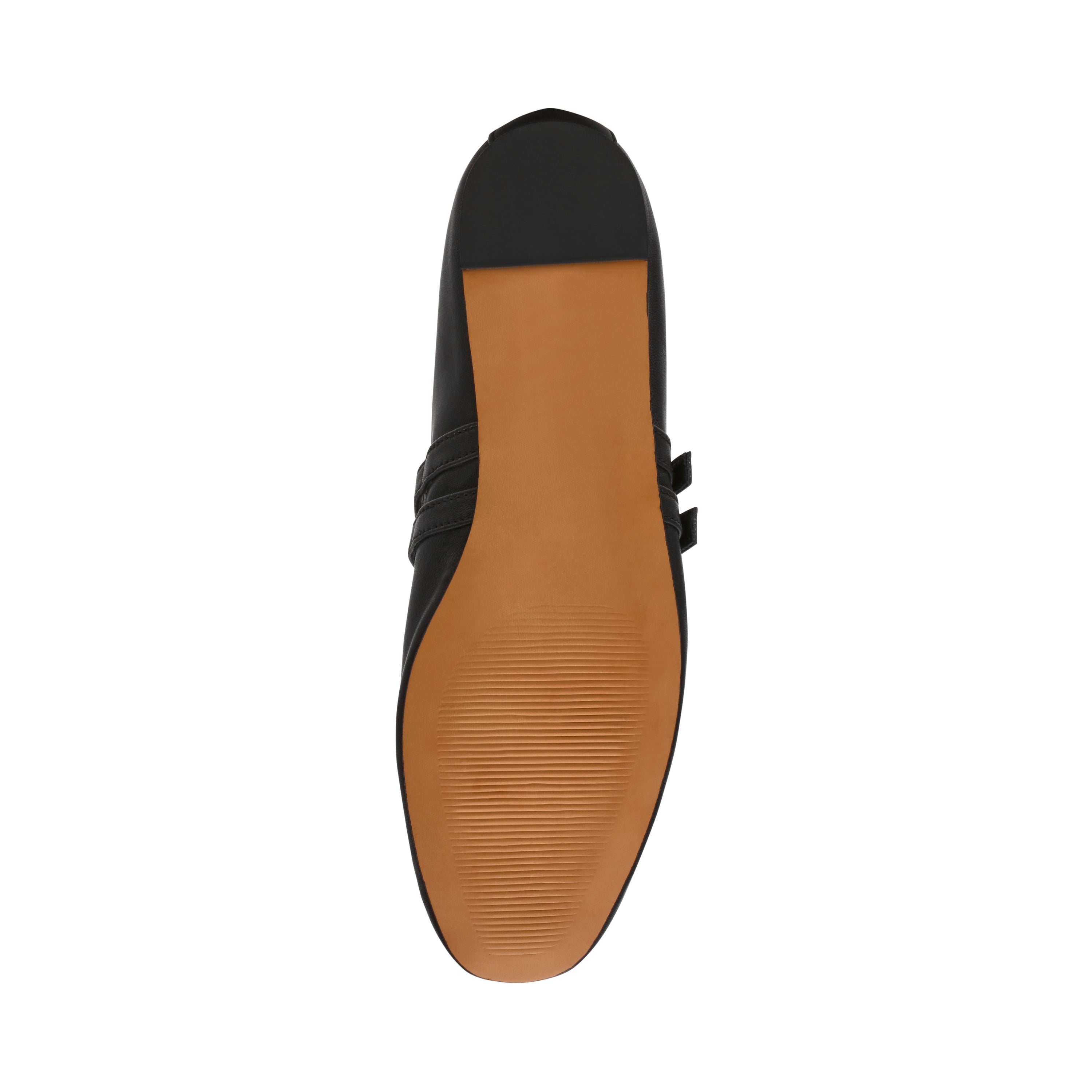 LYDIA BLACK LEATHER FLATS - view 6