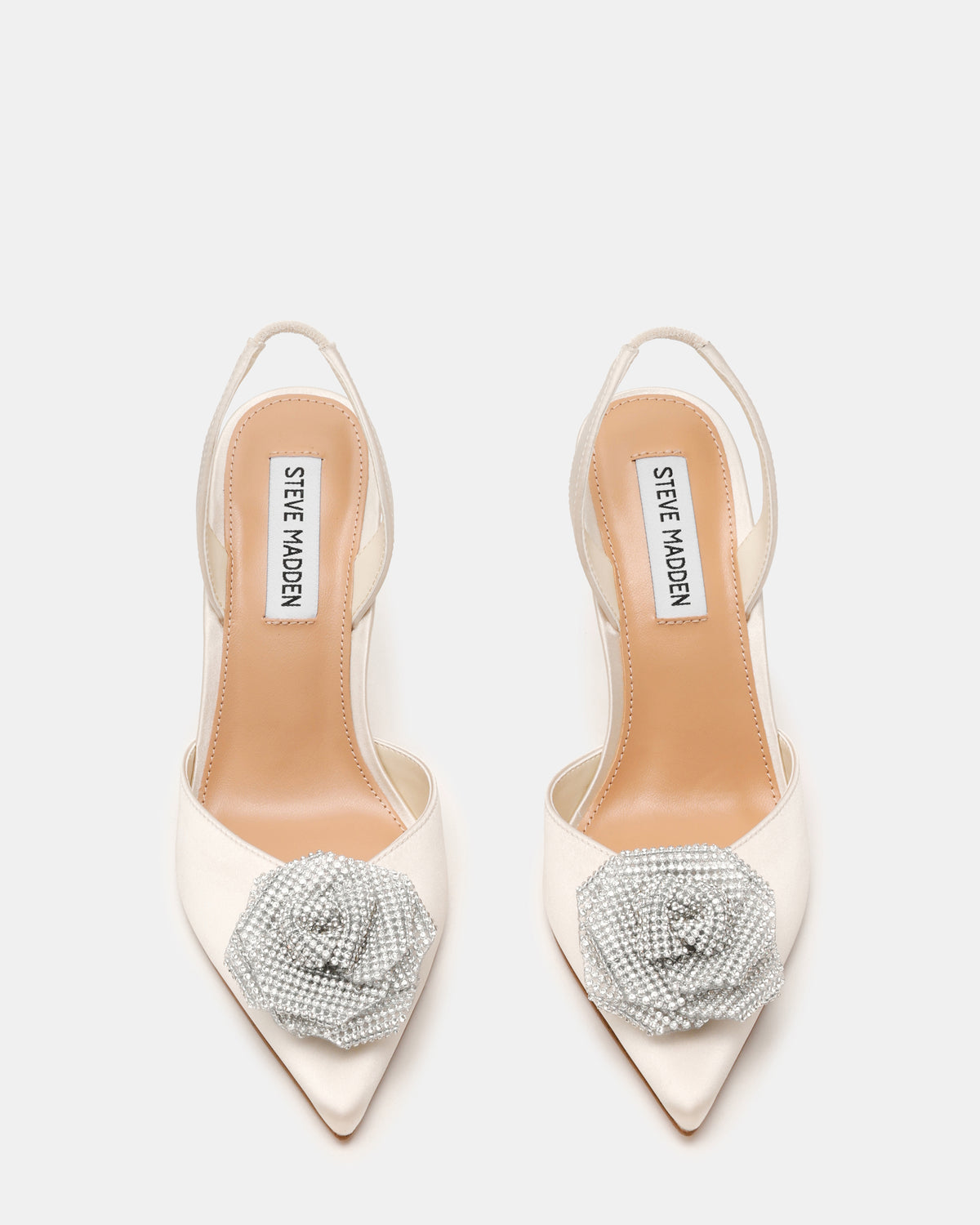 LYSANDRA IVORY SATIN HEELS - view 3