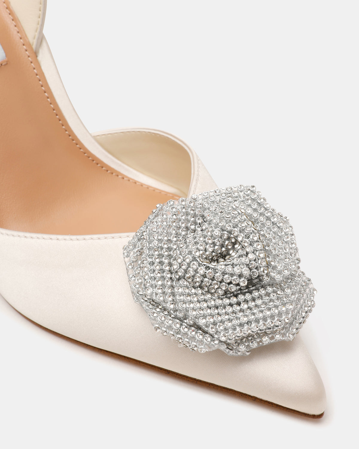 LYSANDRA IVORY SATIN HEELS - view 4