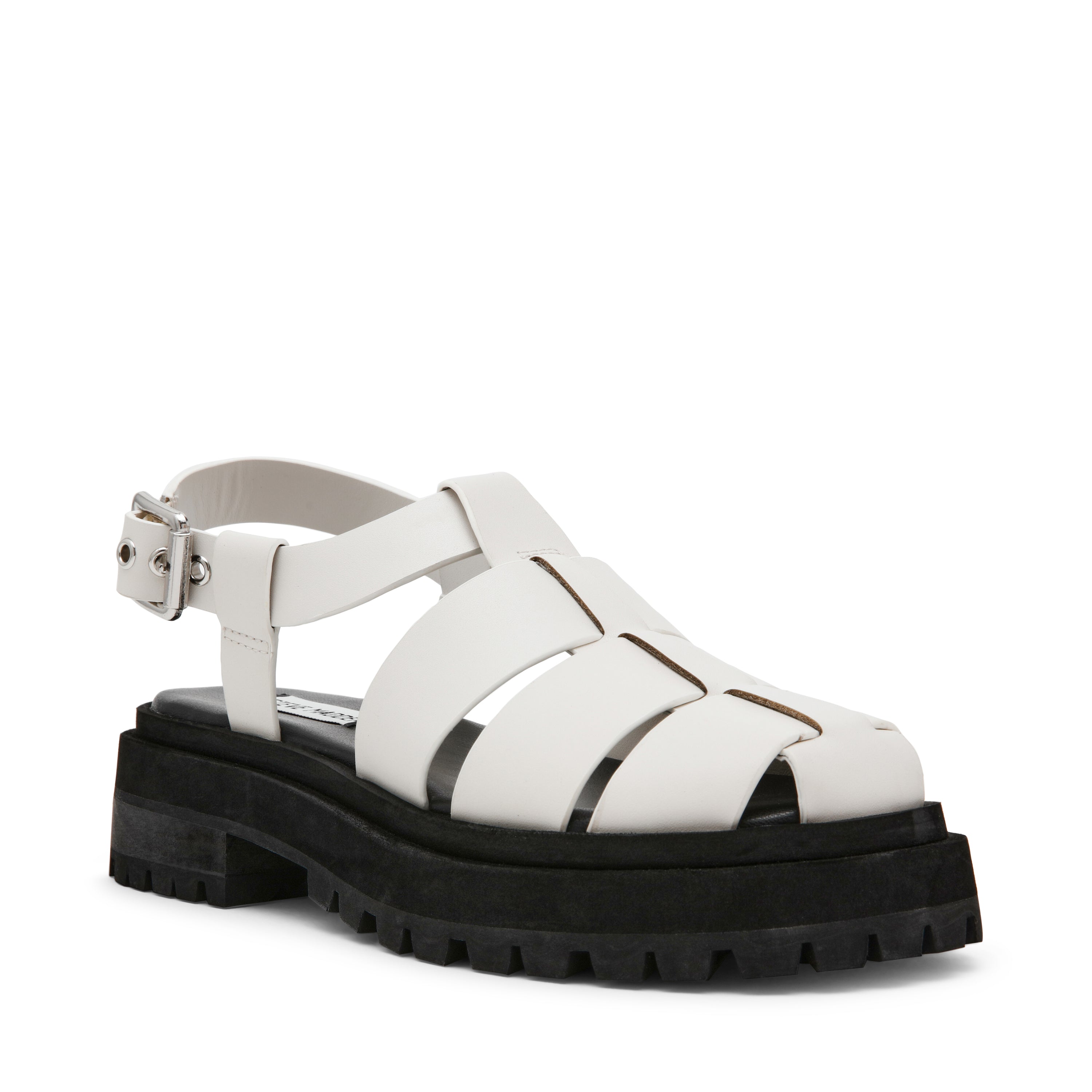 MARKET WHITE ACTION LEATHER SANDAL