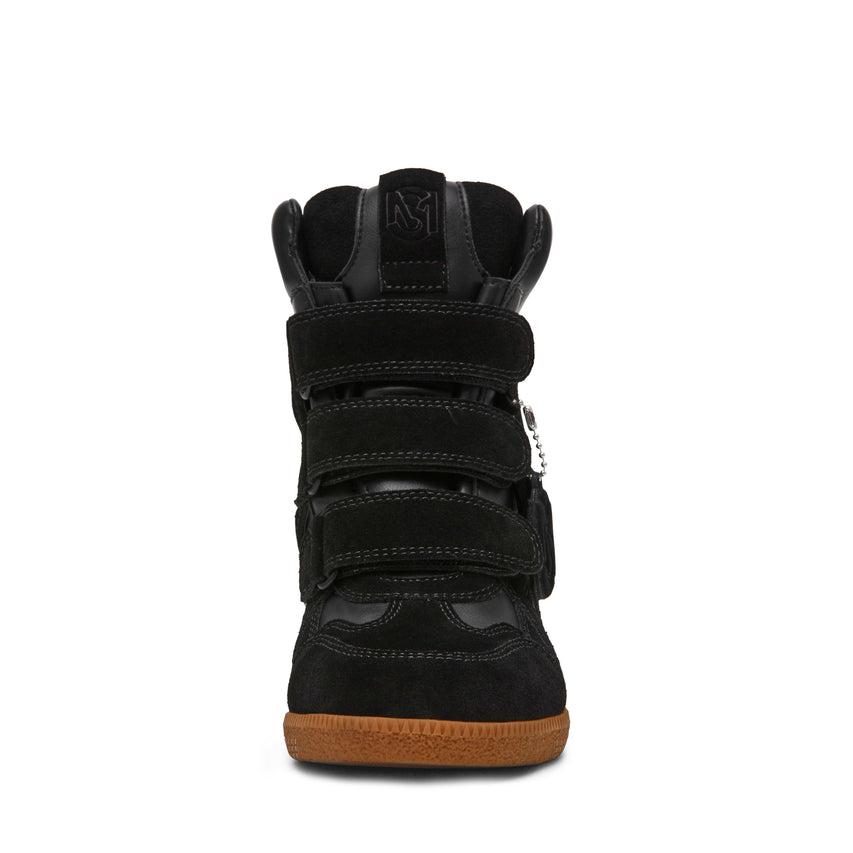 MAVIS BLACK SUEDE SNEAKERS - view 3