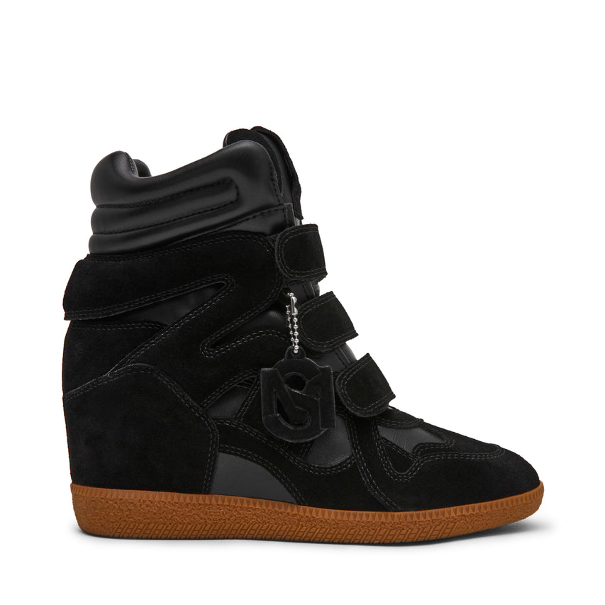 MAVIS BLACK SUEDE SNEAKERS