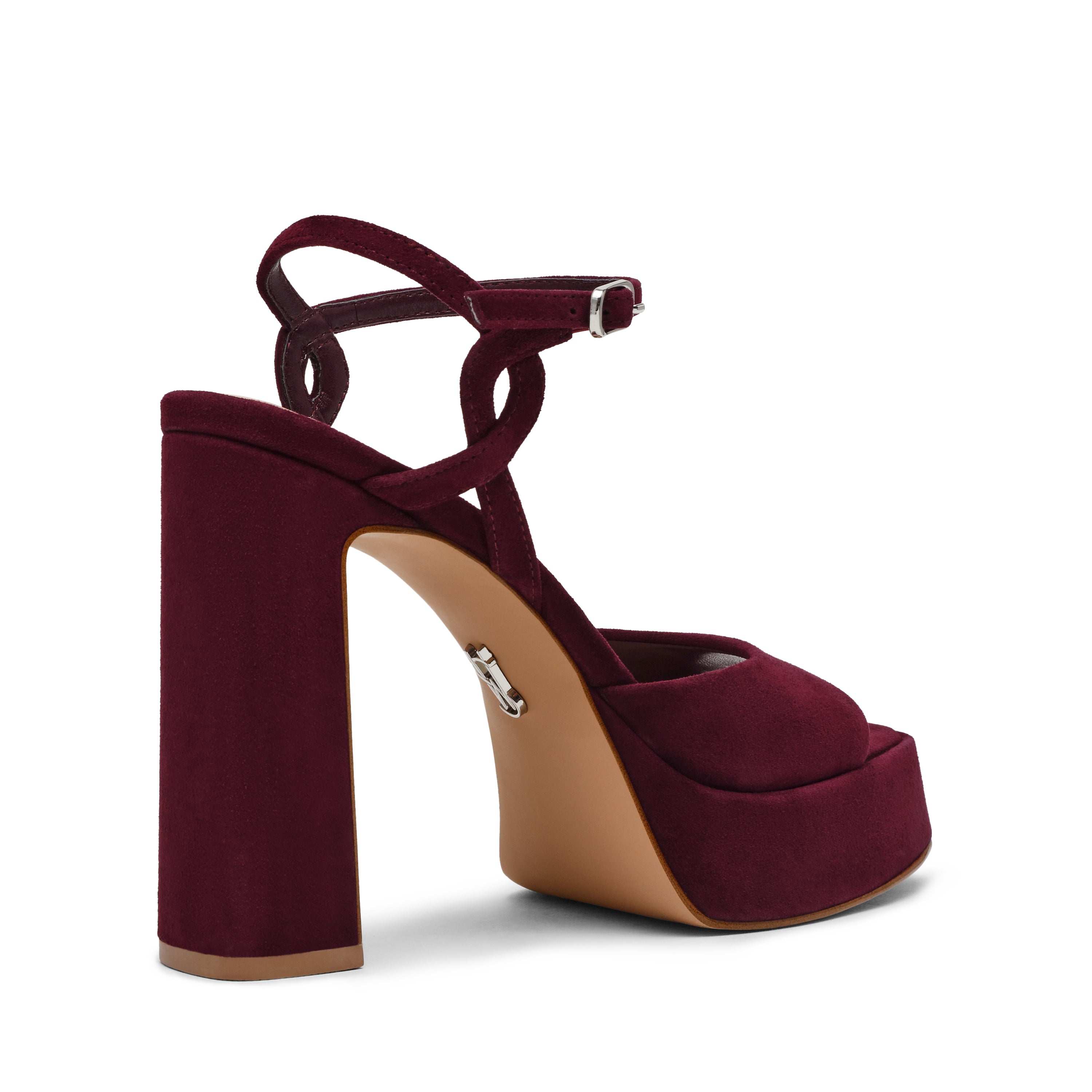 MILIANA DK CHERRY SUEDE HEELS