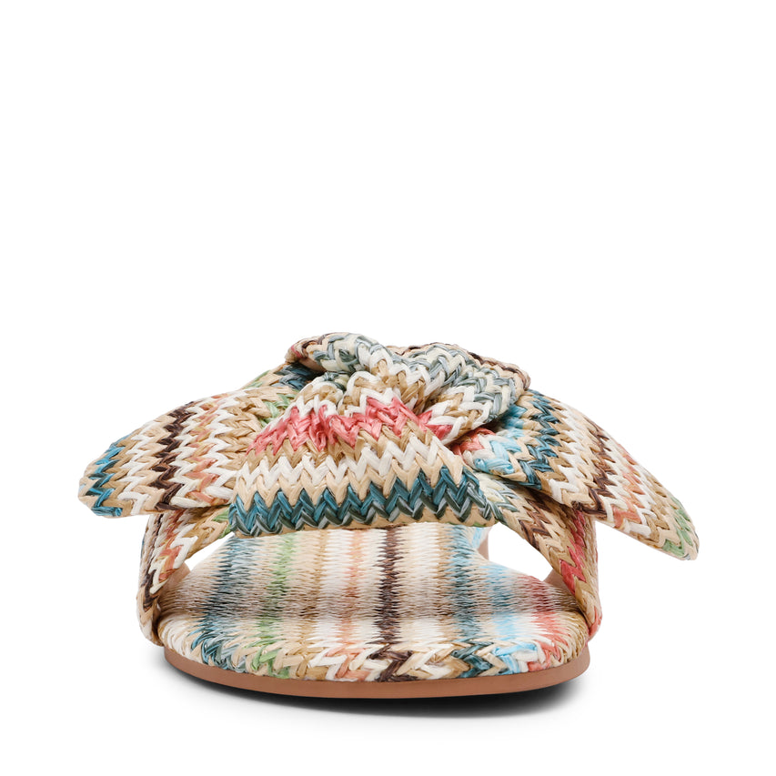 MISHA MULTI RAFFIA SANDALS - view 3