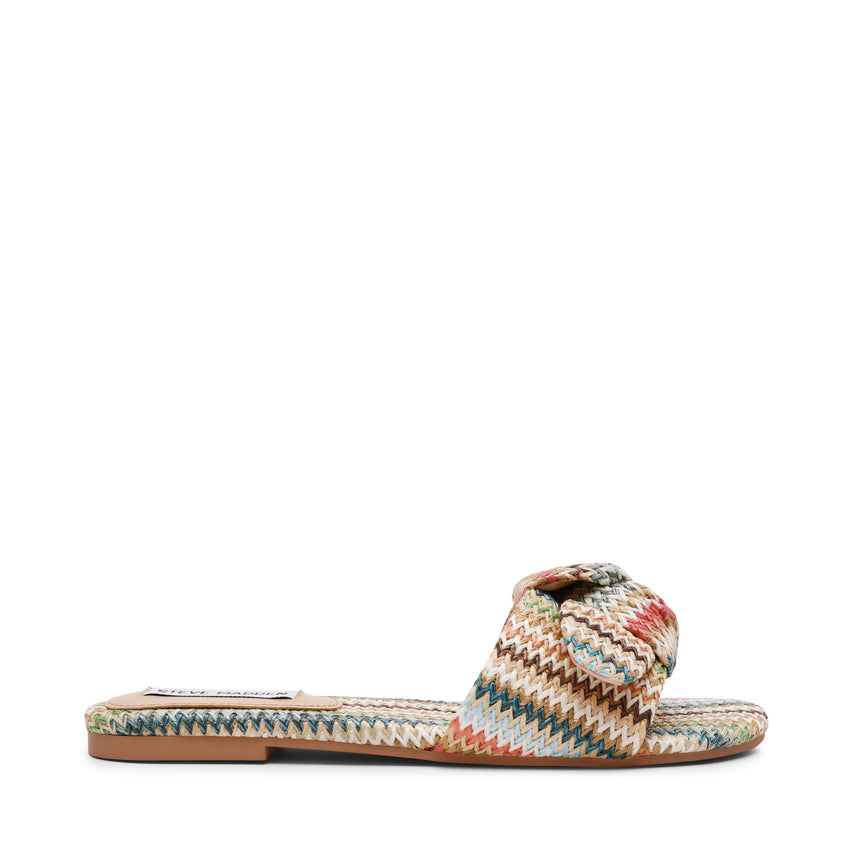 MISHA MULTI RAFFIA SANDALS