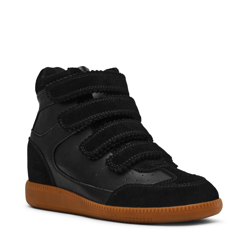 MUSTANG BLACK SUEDE SNEAKERS