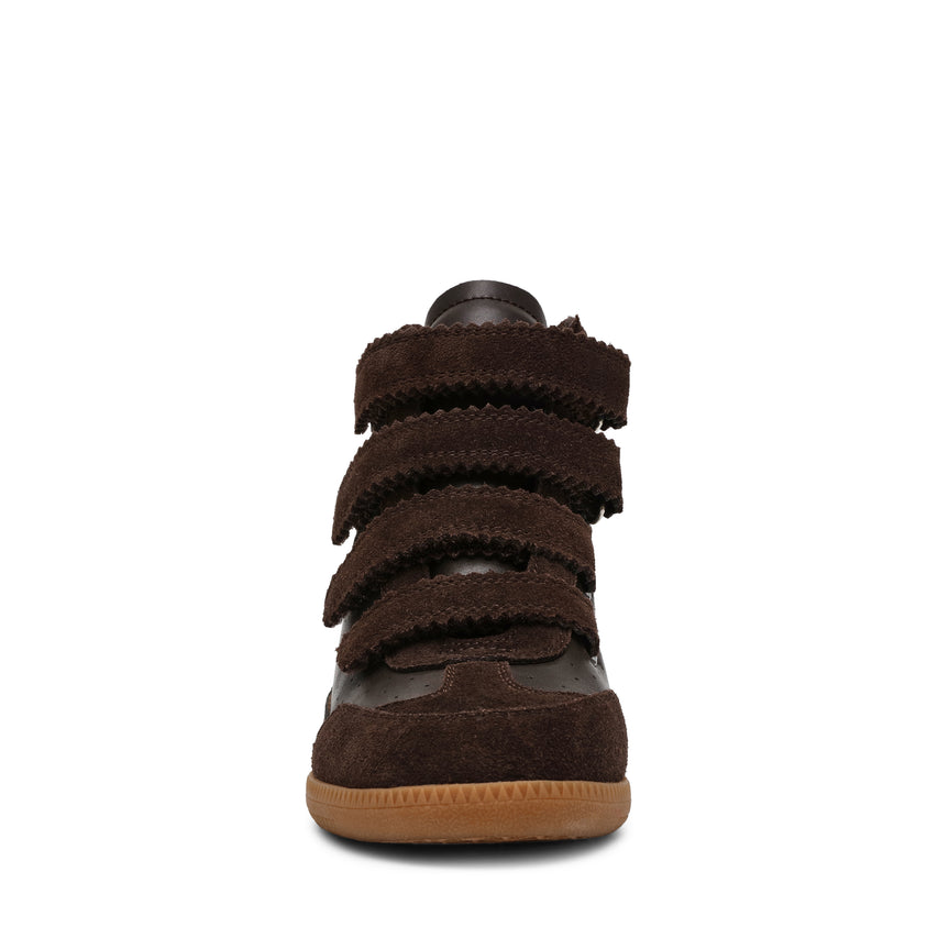 MUSTANG BROWN SUEDE SNEAKERS