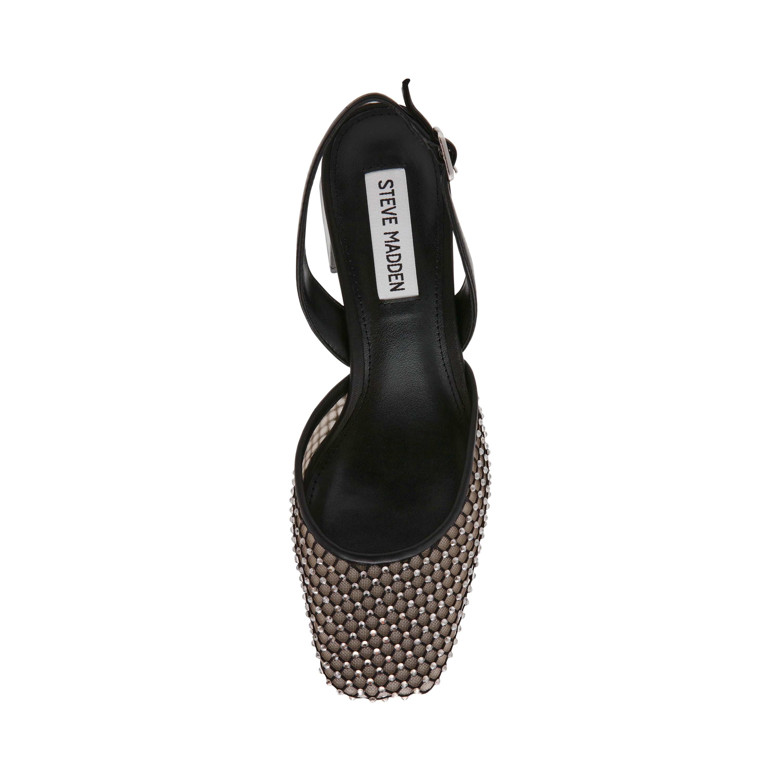 NETWORK BLACK MESH HEELS
