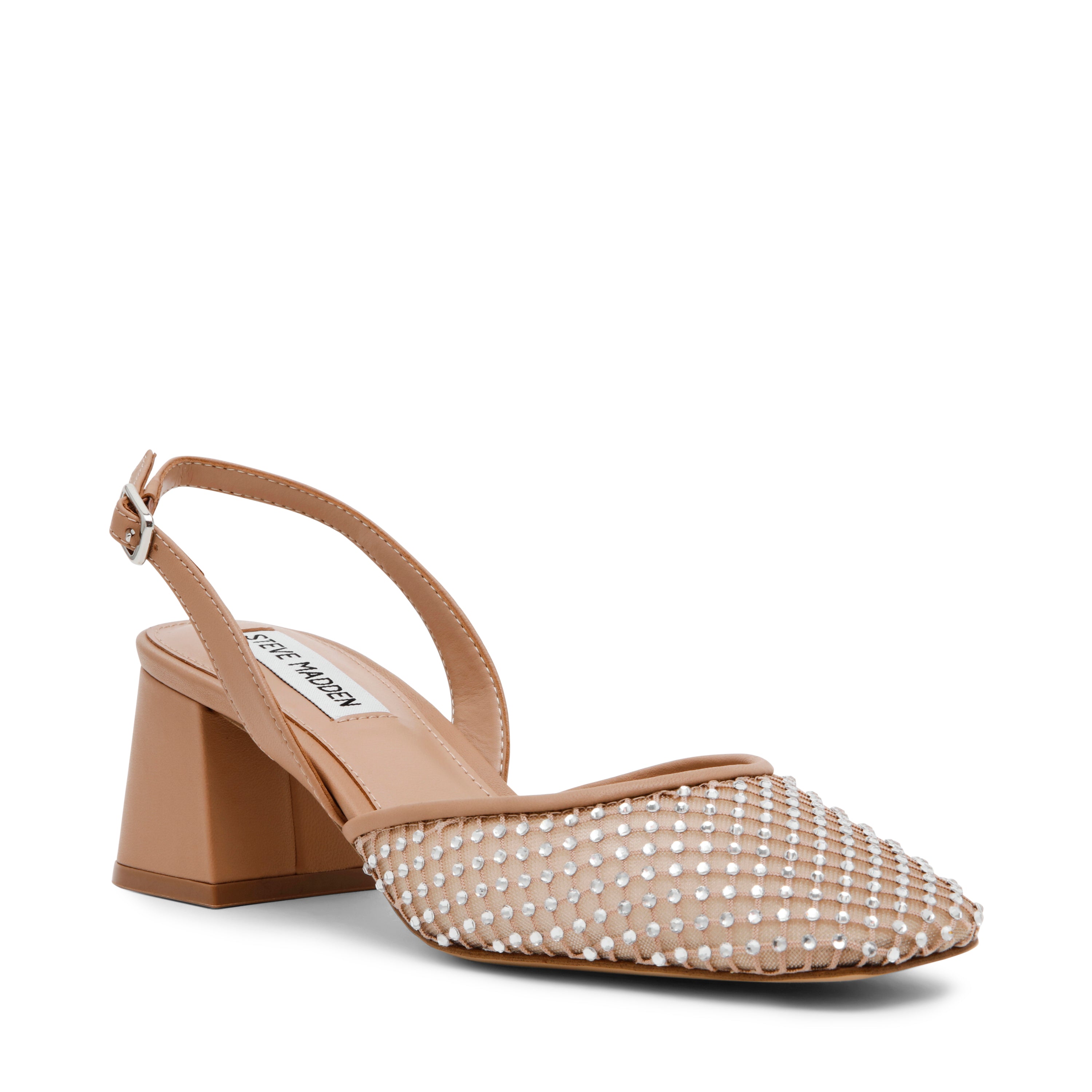 NETWORK TAN MESH HEELS- Hover Image