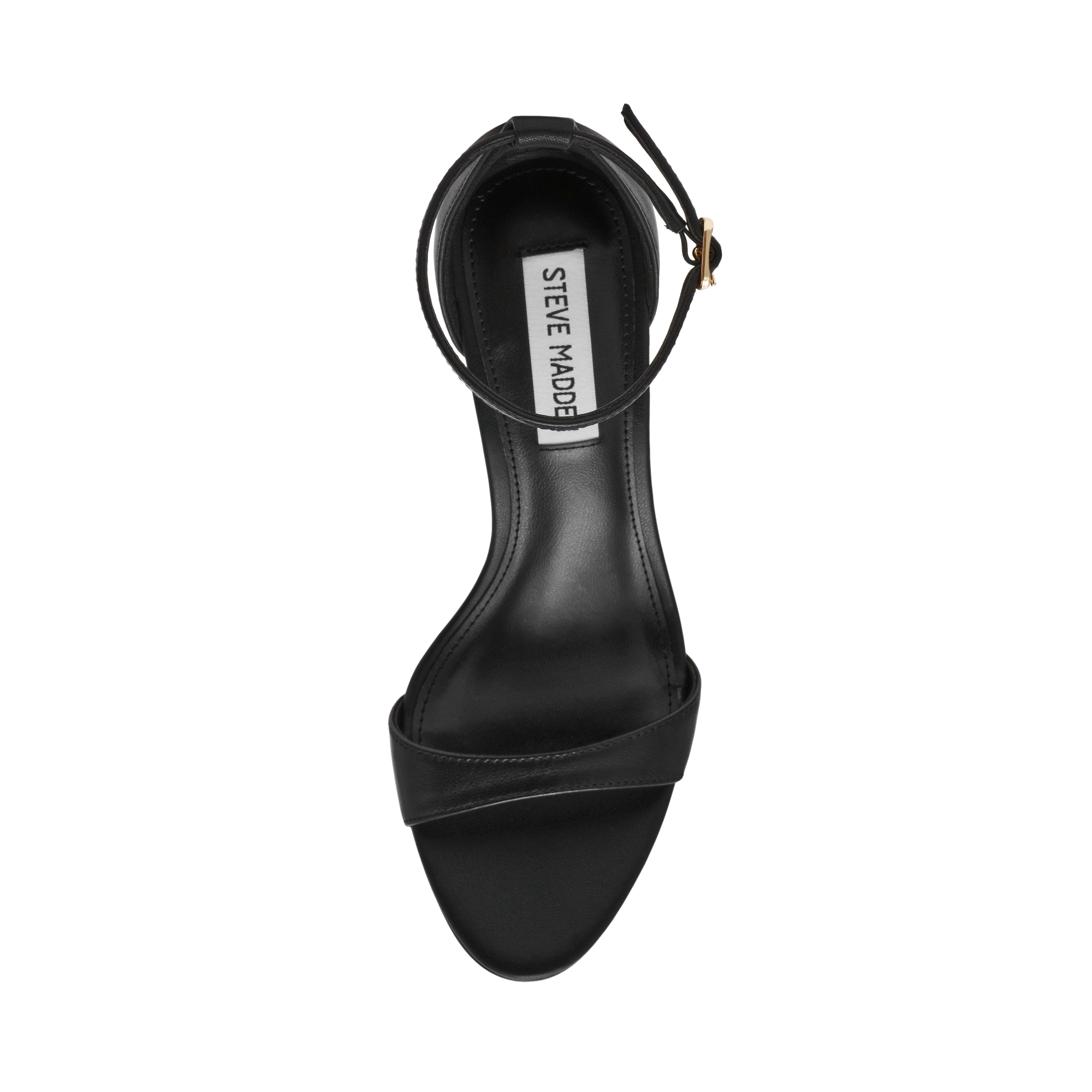NEVINA BLACK LEATHER HEELS - view 5