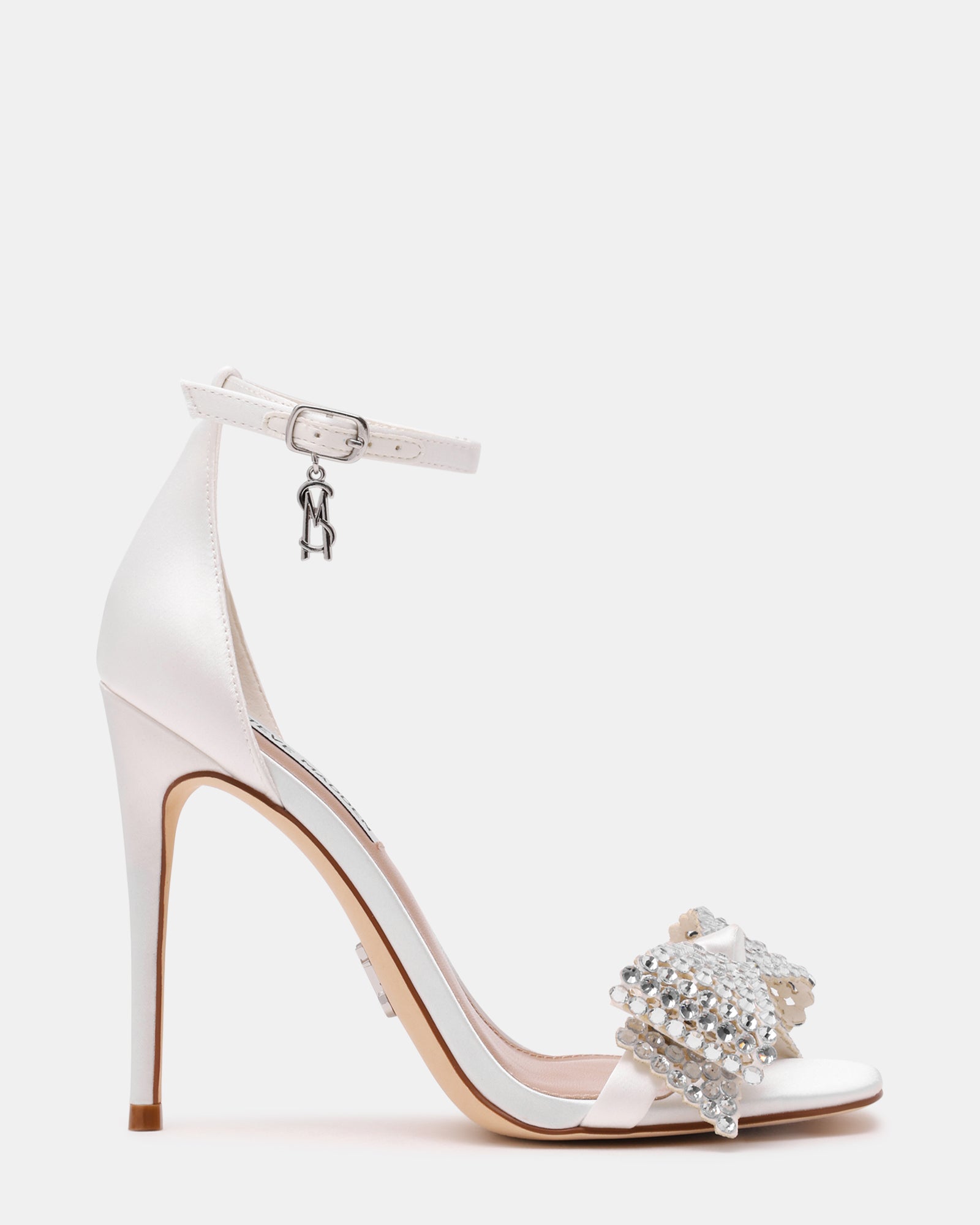 NEWLYWED IVORY SATIN HEELS
