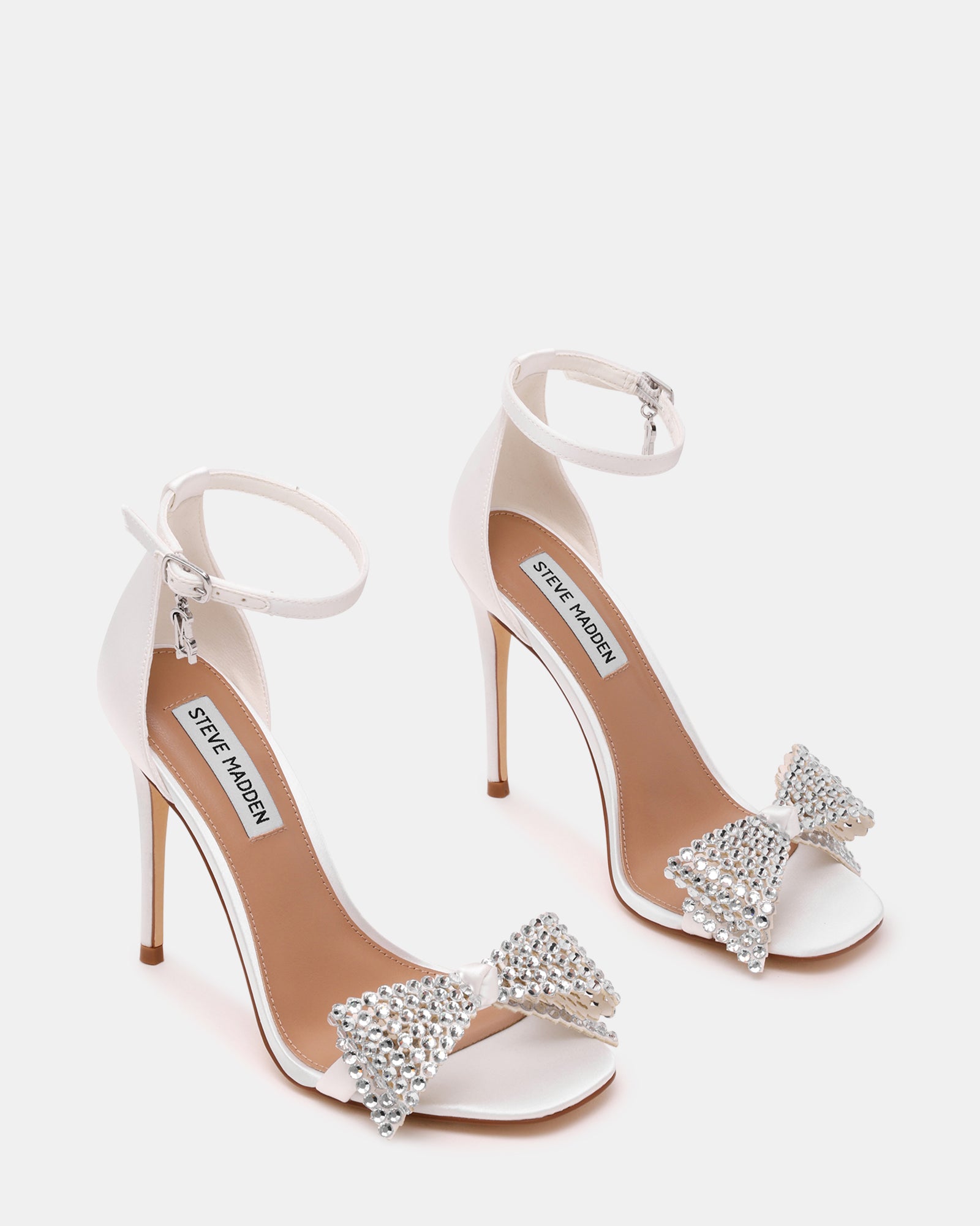 NEWLYWED IVORY SATIN HEELS