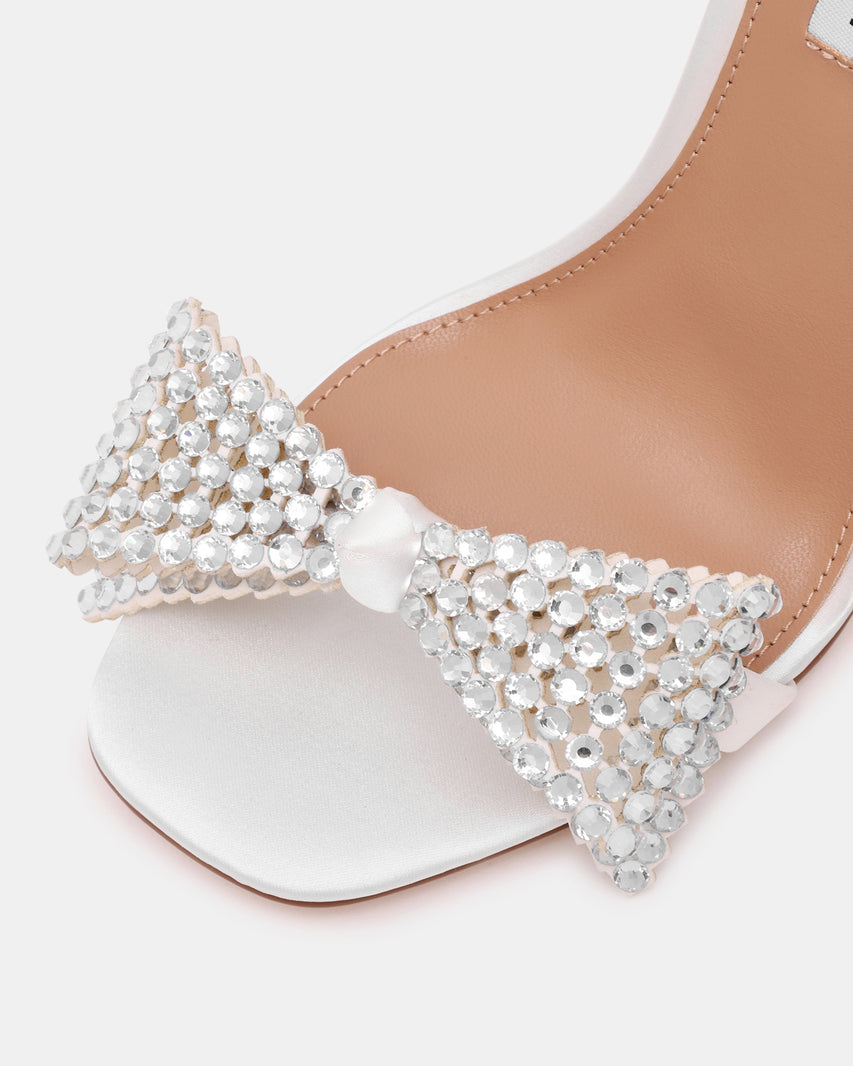 NEWLYWED IVORY SATIN HEELS