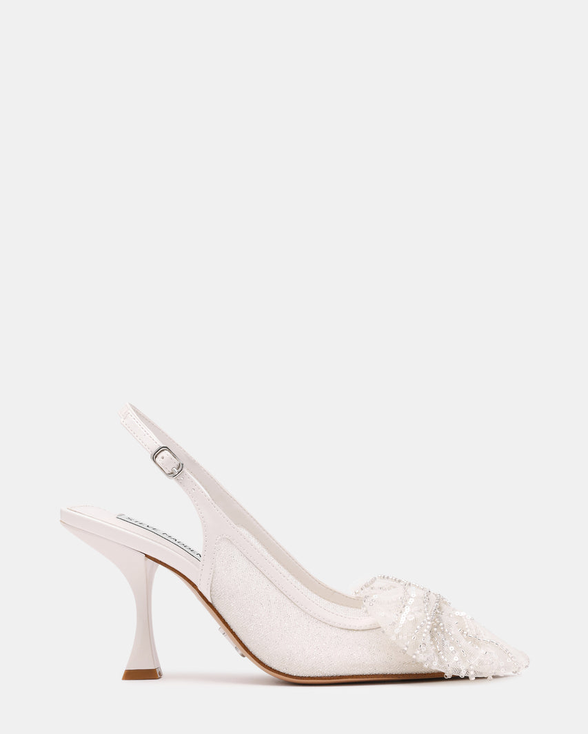 NIGHT-FALL IVORY MESH HEELS