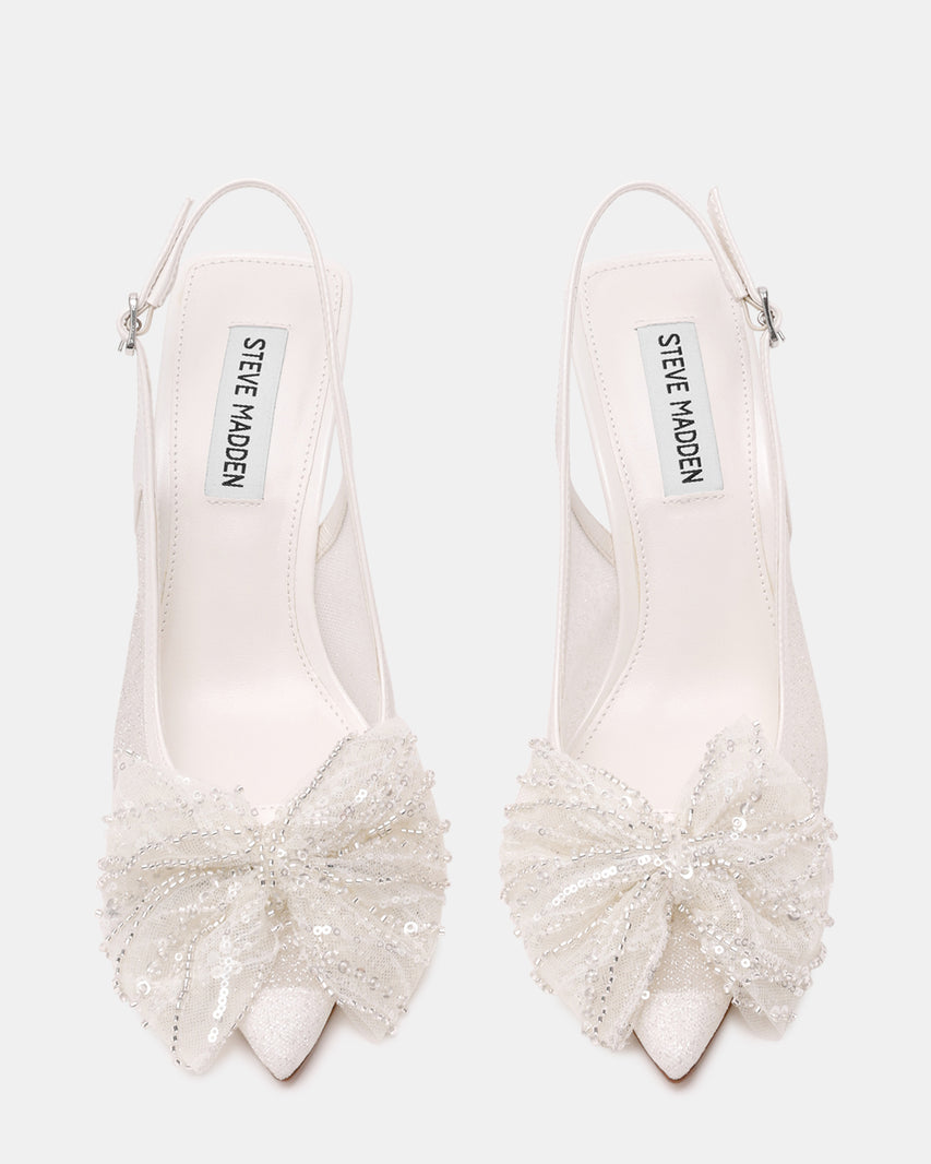 NIGHT-FALL IVORY MESH HEELS