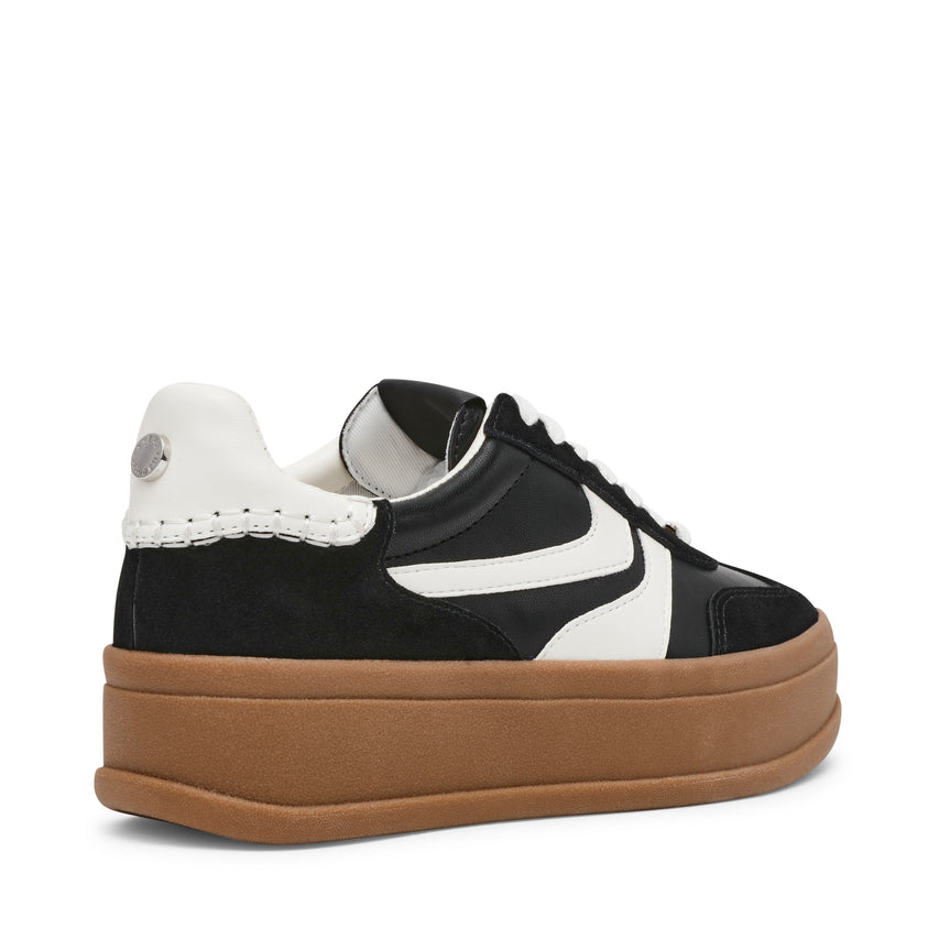 OFF-TRACK BLACK SUEDE SNEAKERS