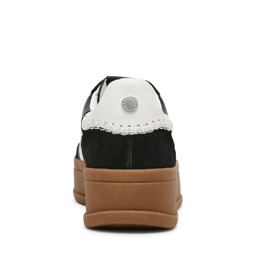 OFF-TRACK BLACK SUEDE SNEAKERS
