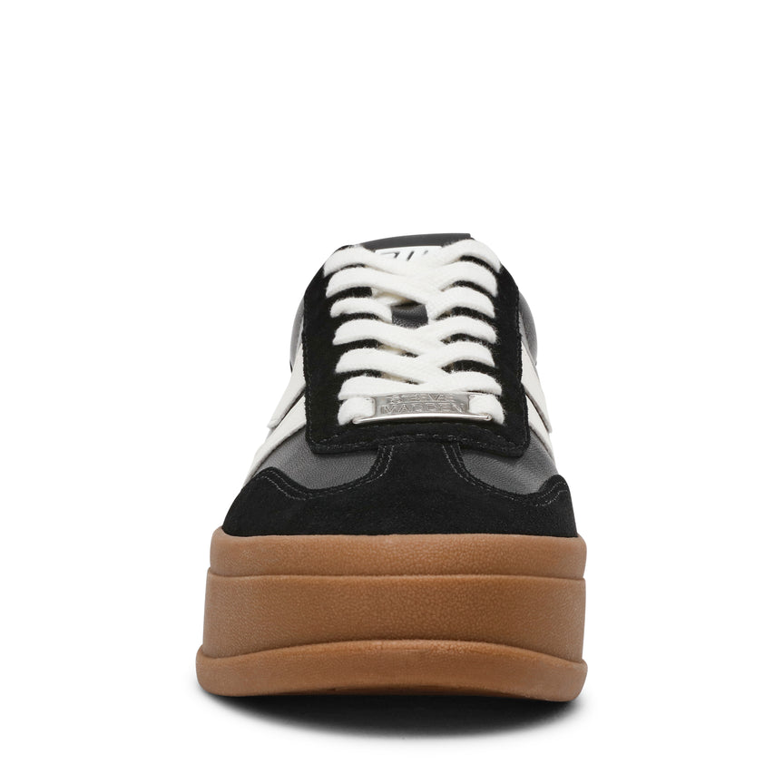 OFF-TRACK BLACK SUEDE SNEAKERS