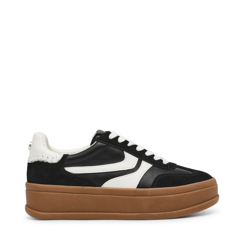 OFF-TRACK BLACK SUEDE SNEAKERS