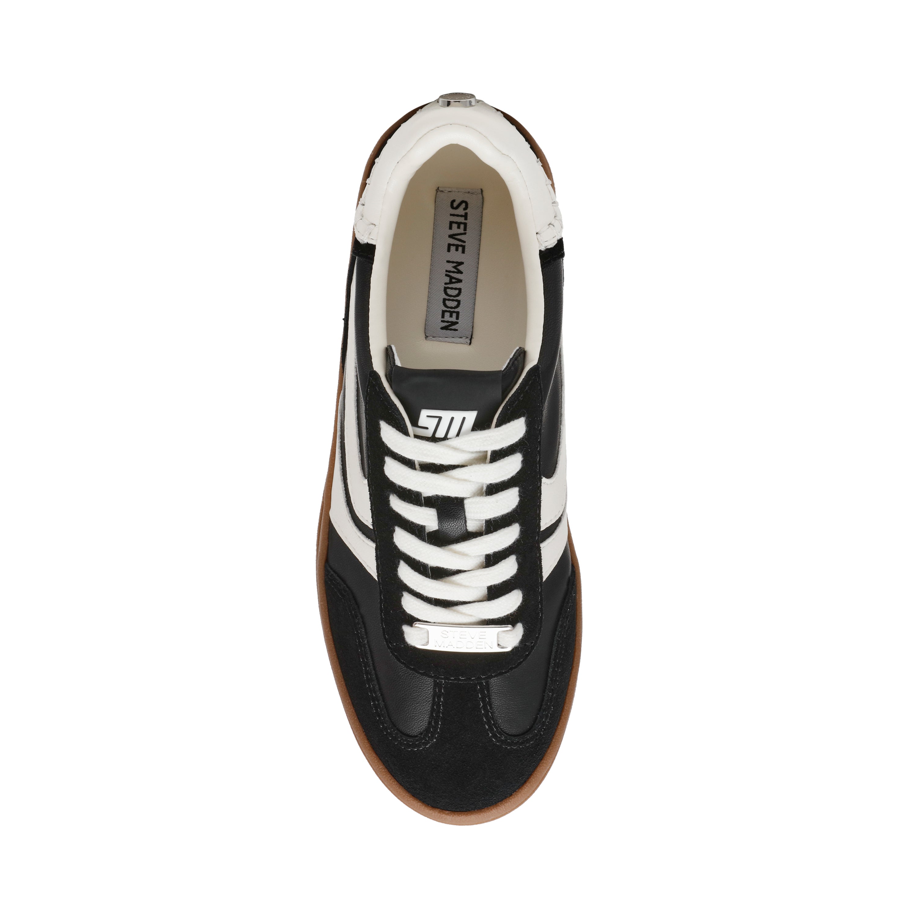 OFF-TRACK BLACK SUEDE SNEAKERS