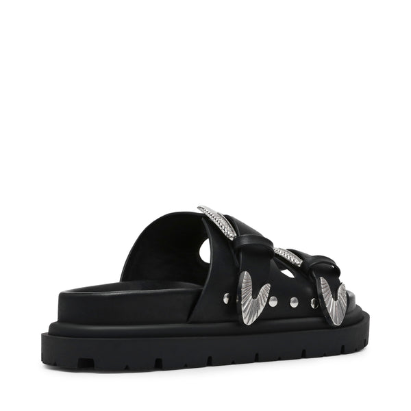 OUTCAST BLACK ACTION LEATHER SANDALS