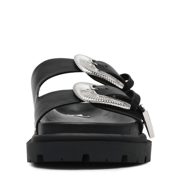 OUTCAST BLACK ACTION LEATHER SANDALS