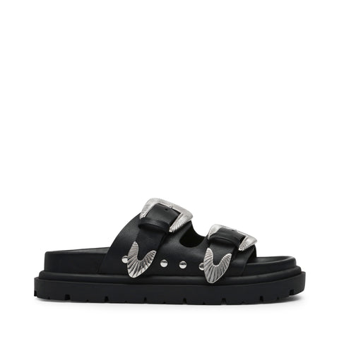 OUTCAST BLACK ACTION LEATHER SANDALS