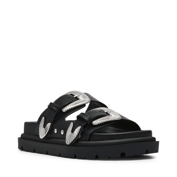 OUTCAST BLACK ACTION LEATHER SANDALS