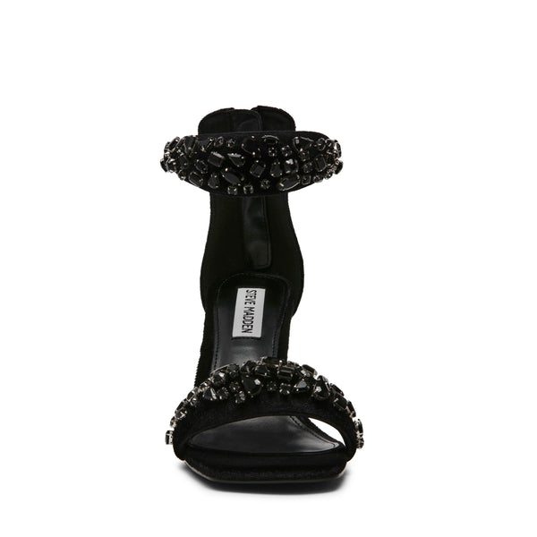 PARTAY-S BLACK VELVET HEELS