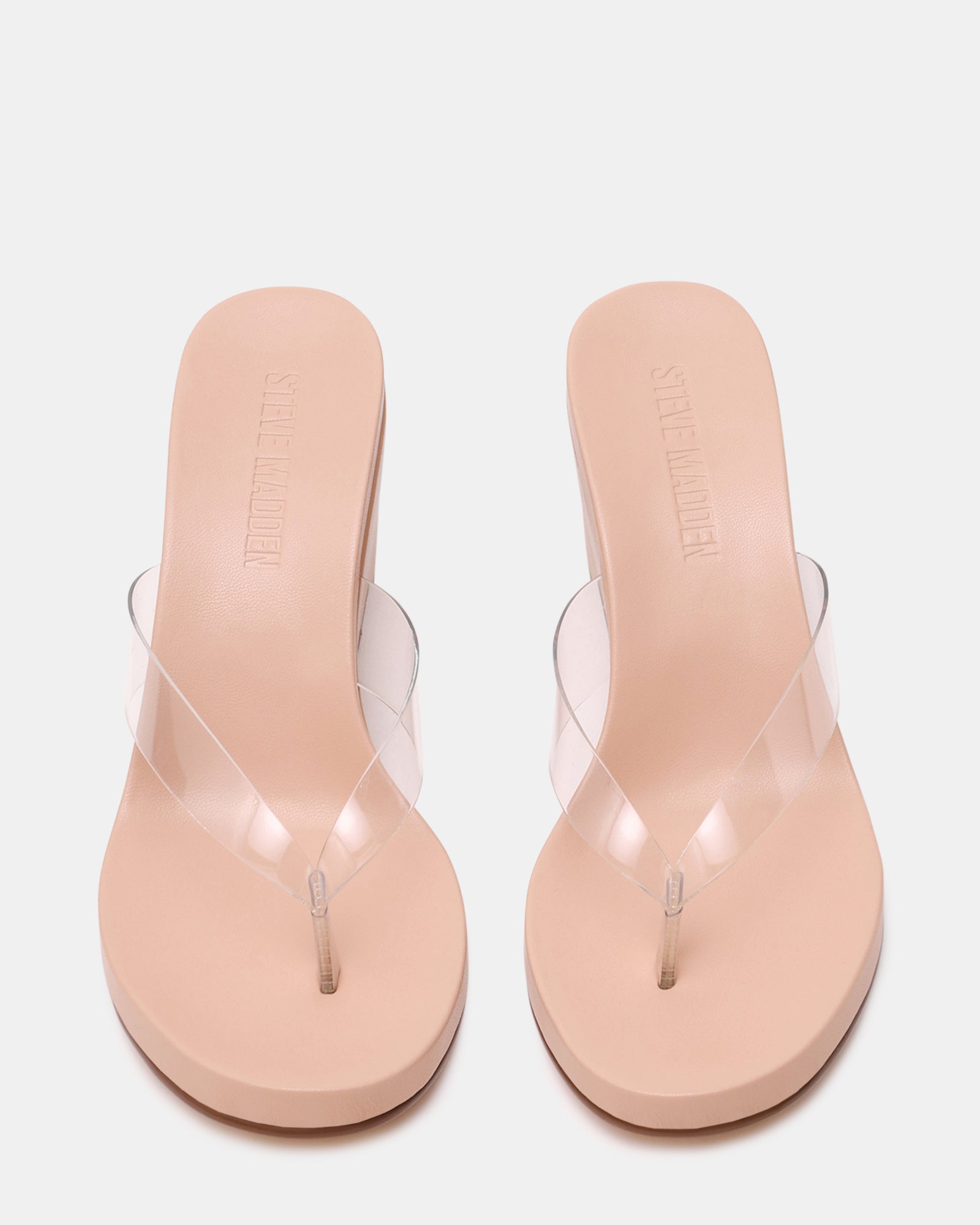 PLAYING-J CLEAR NUDE HEELS - view 3
