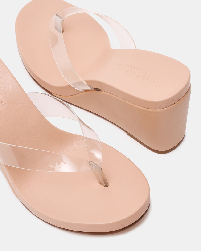 PLAYING-J CLEAR NUDE HEELS - view 4