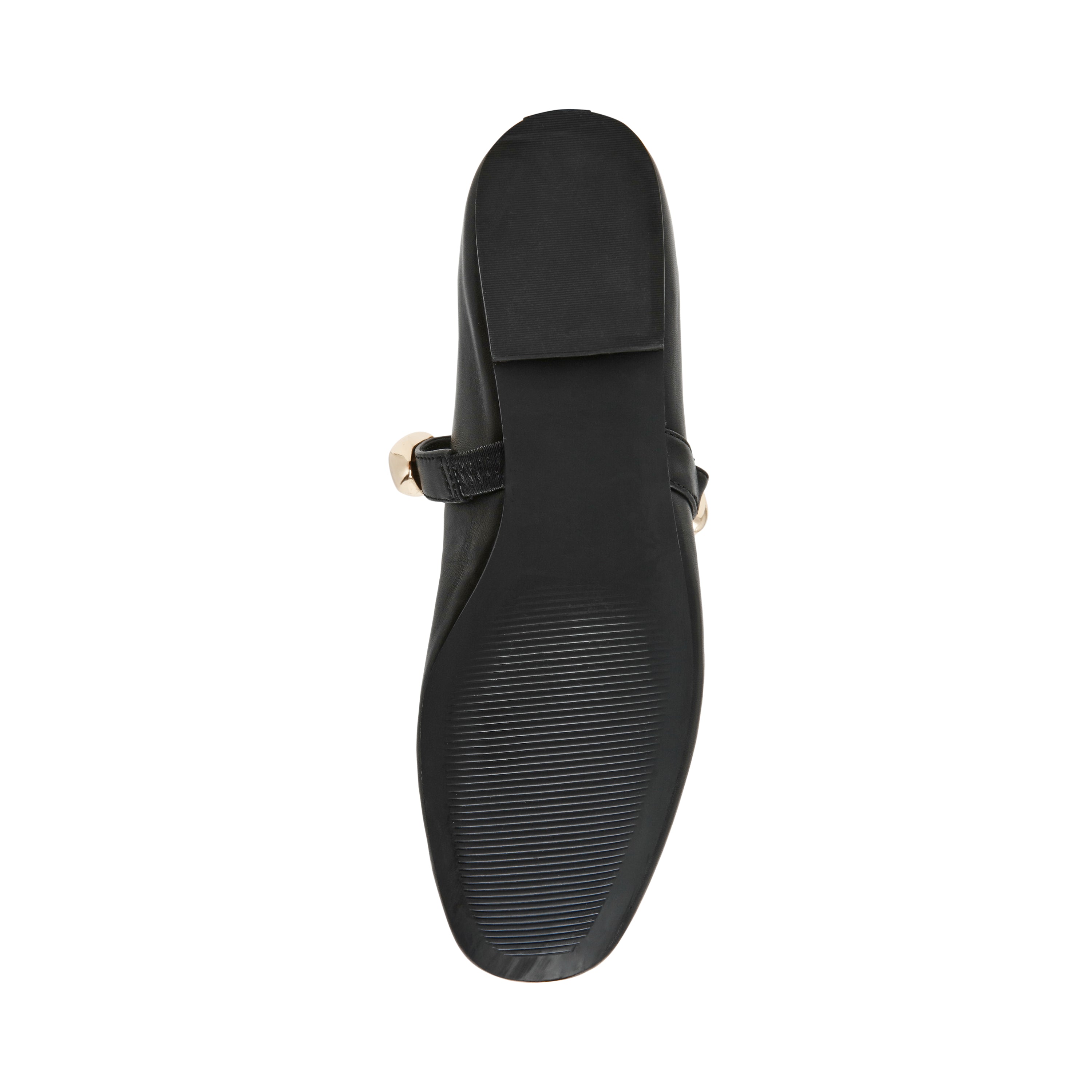 POPPIN BLACK LEATHER FLATS - view 6