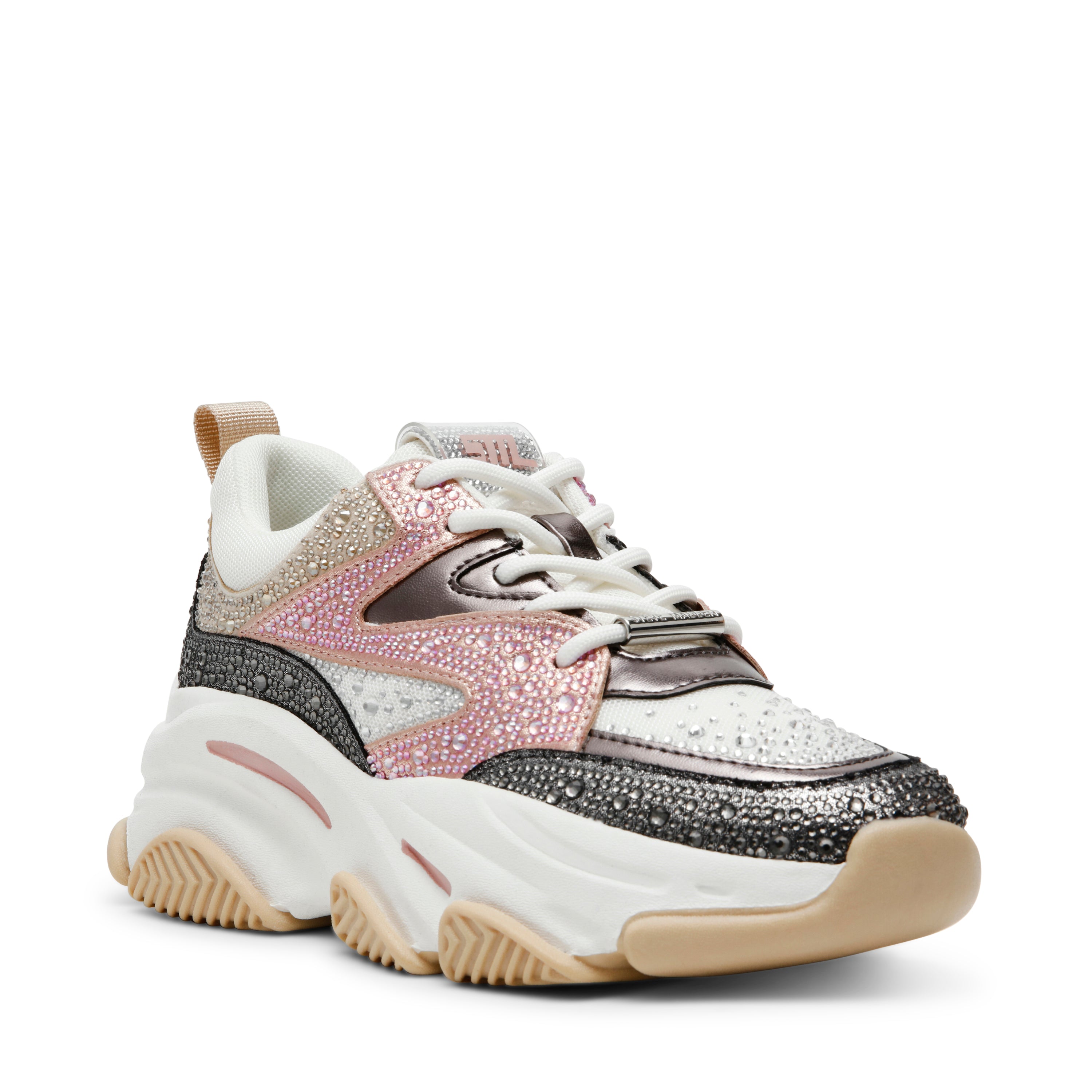 PRIVY WHT/SIL BLUSH SNEAKERS- Hover Image