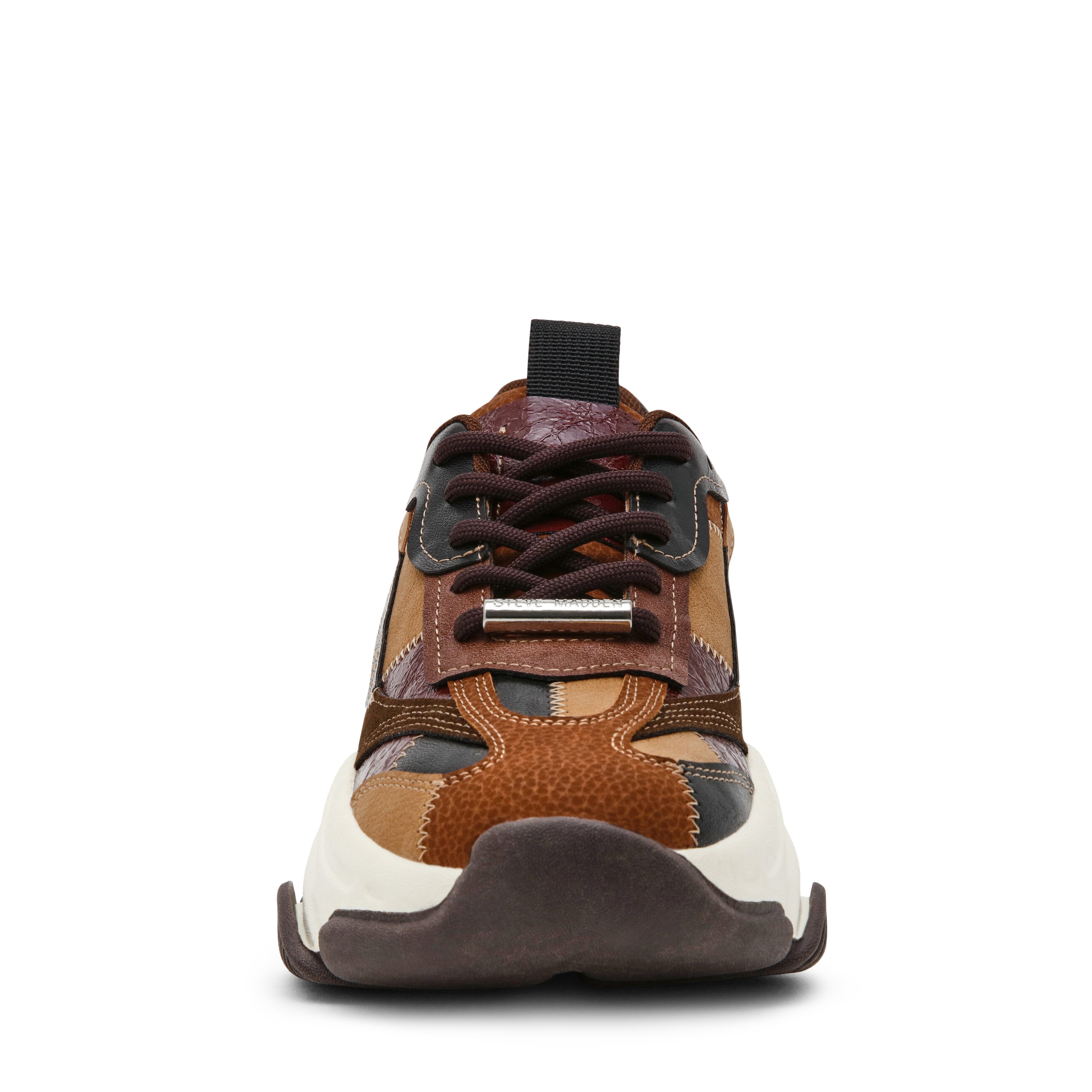 PUZZLEZ BROWN MULTI SNEAKERS