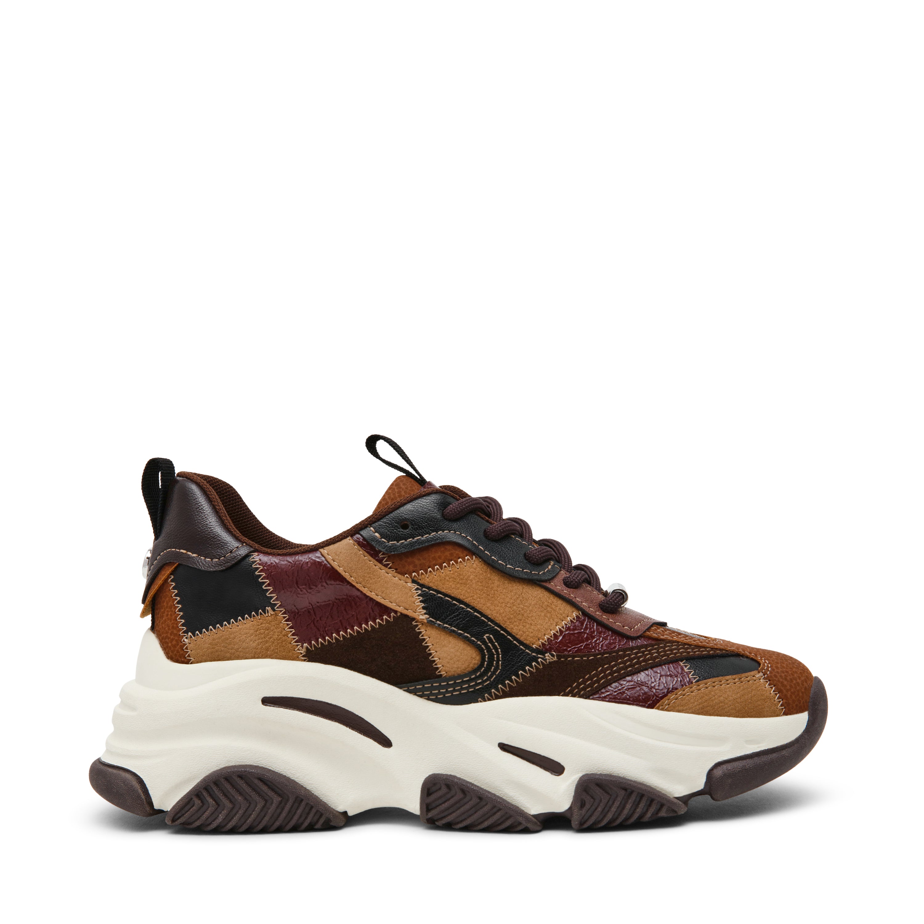 PUZZLEZ BROWN MULTI SNEAKERS