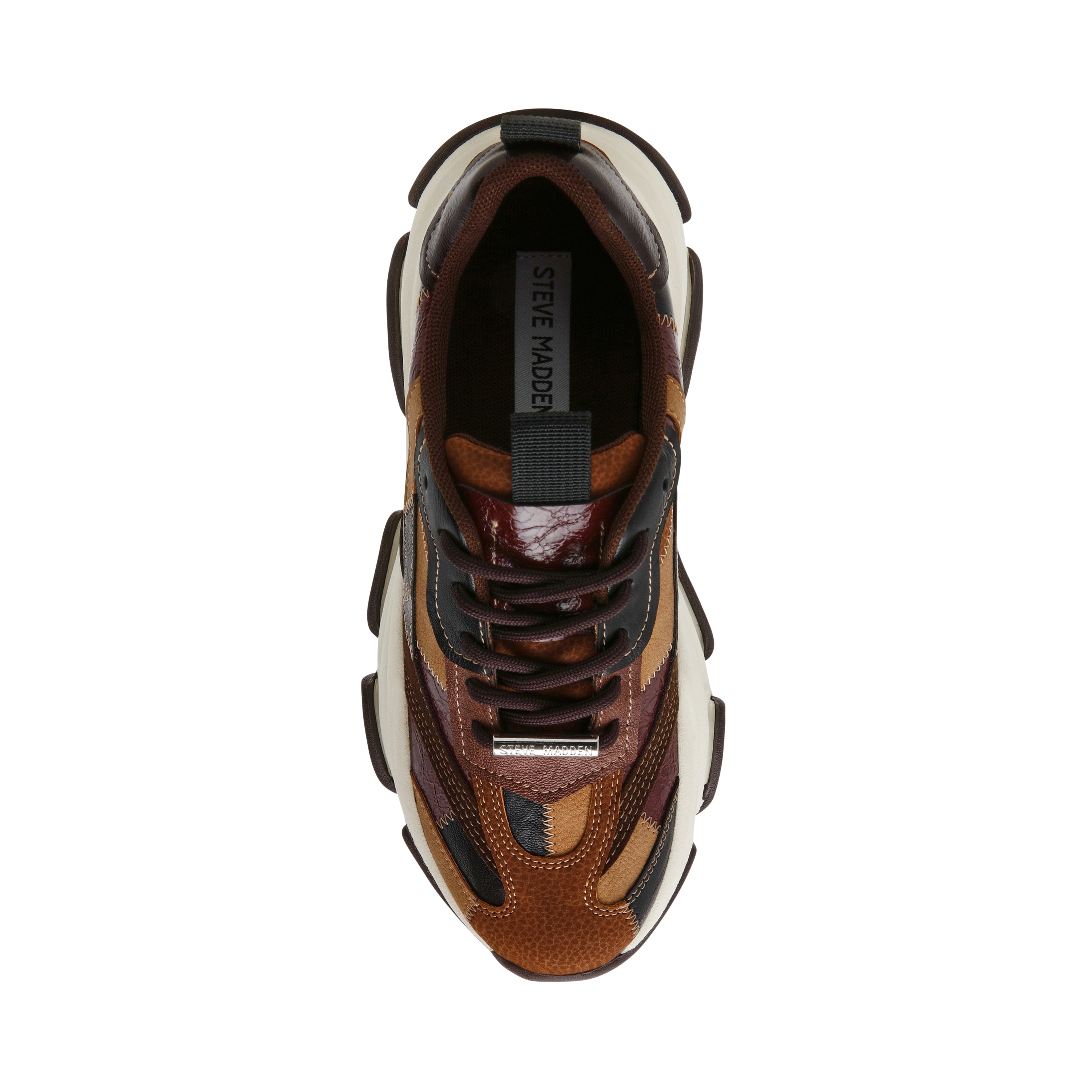 PUZZLEZ BROWN MULTI SNEAKERS
