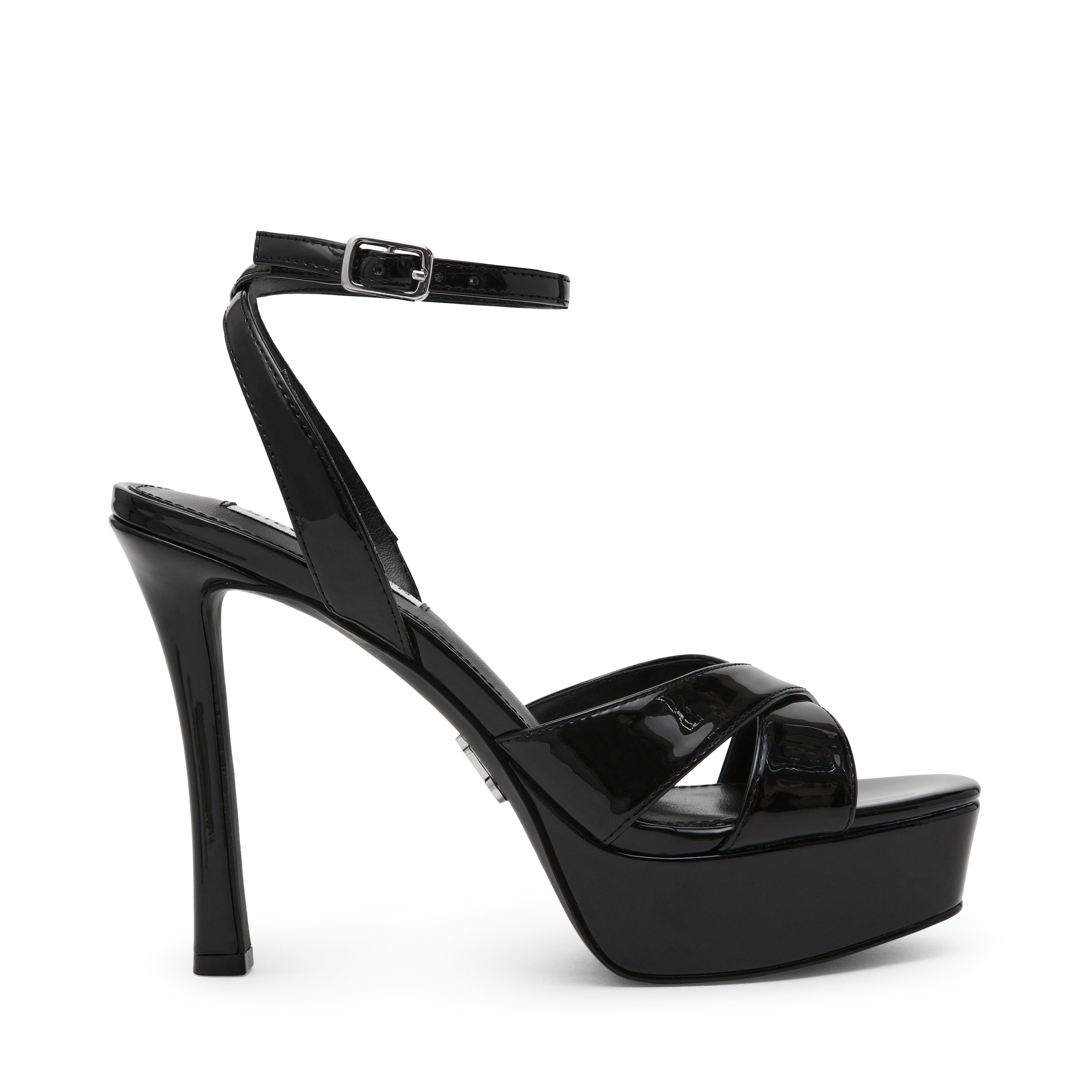 RAIDS BLACK PATENT HEELS