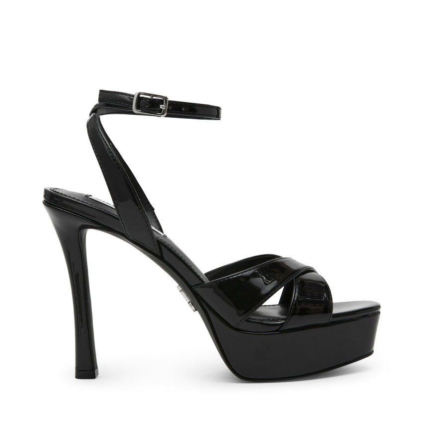RAIDS BLACK PATENT HEELS