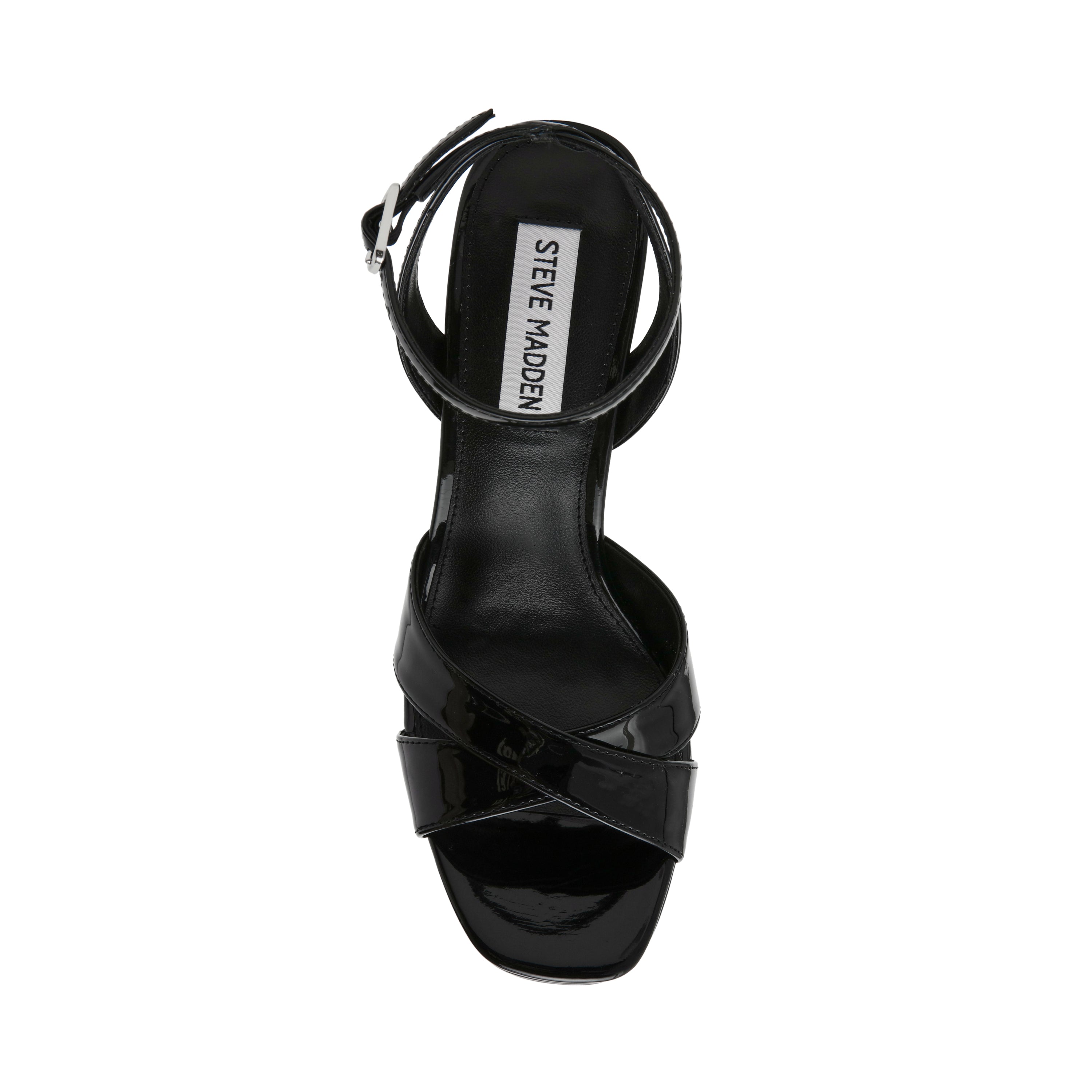 RAIDS BLACK PATENT HEELS