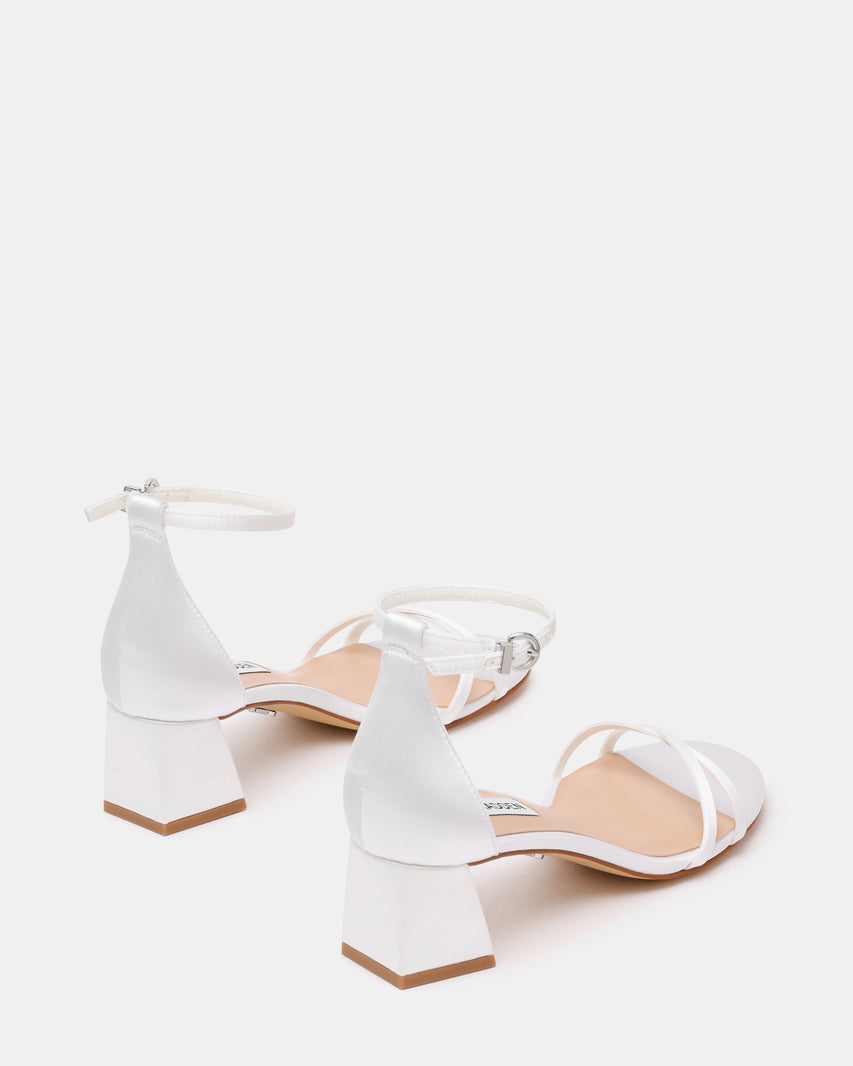 RAILEY IVORY SATIN HEELS - view 3
