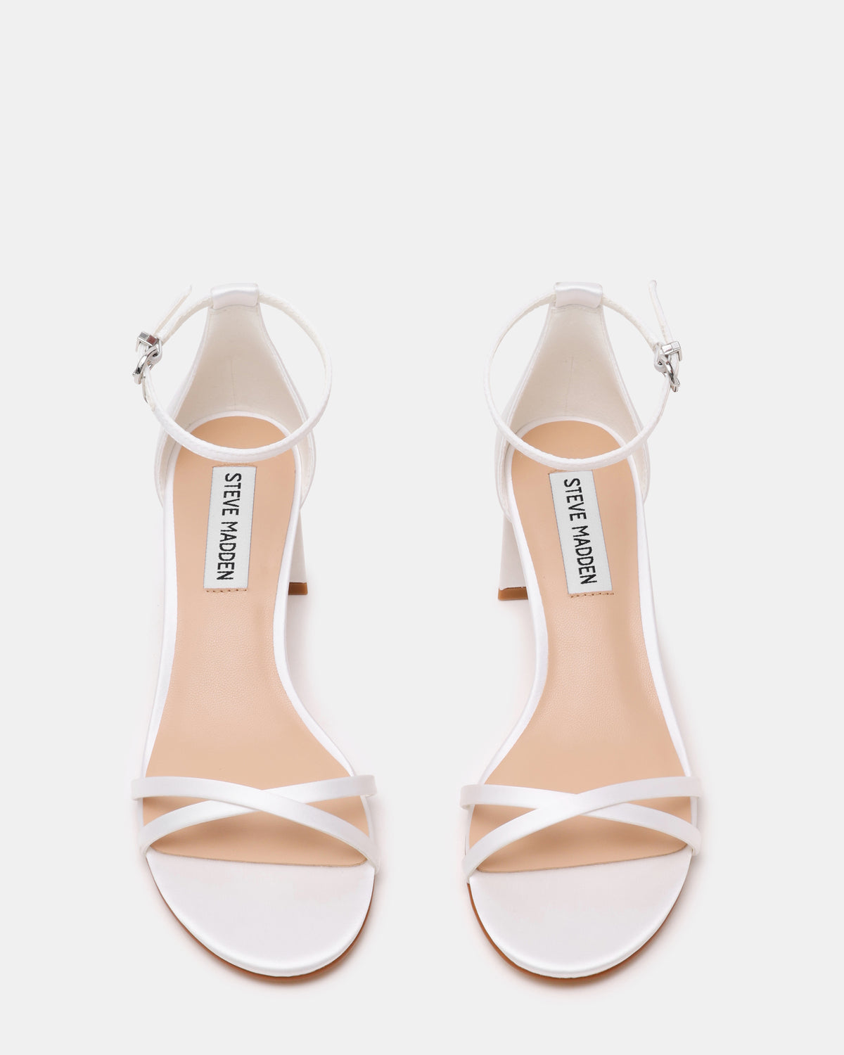 RAILEY IVORY SATIN HEELS - view 4