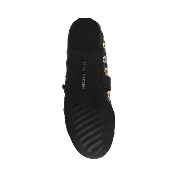 REJOICE-S BLACK/SILVER GOLD FLATS