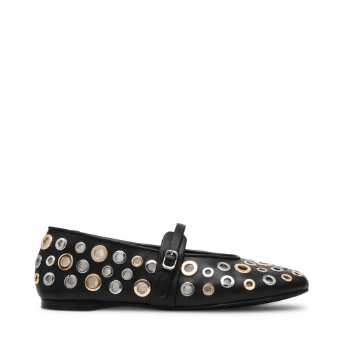 REJOICE-S BLACK/SILVER GOLD FLATS IMAGE