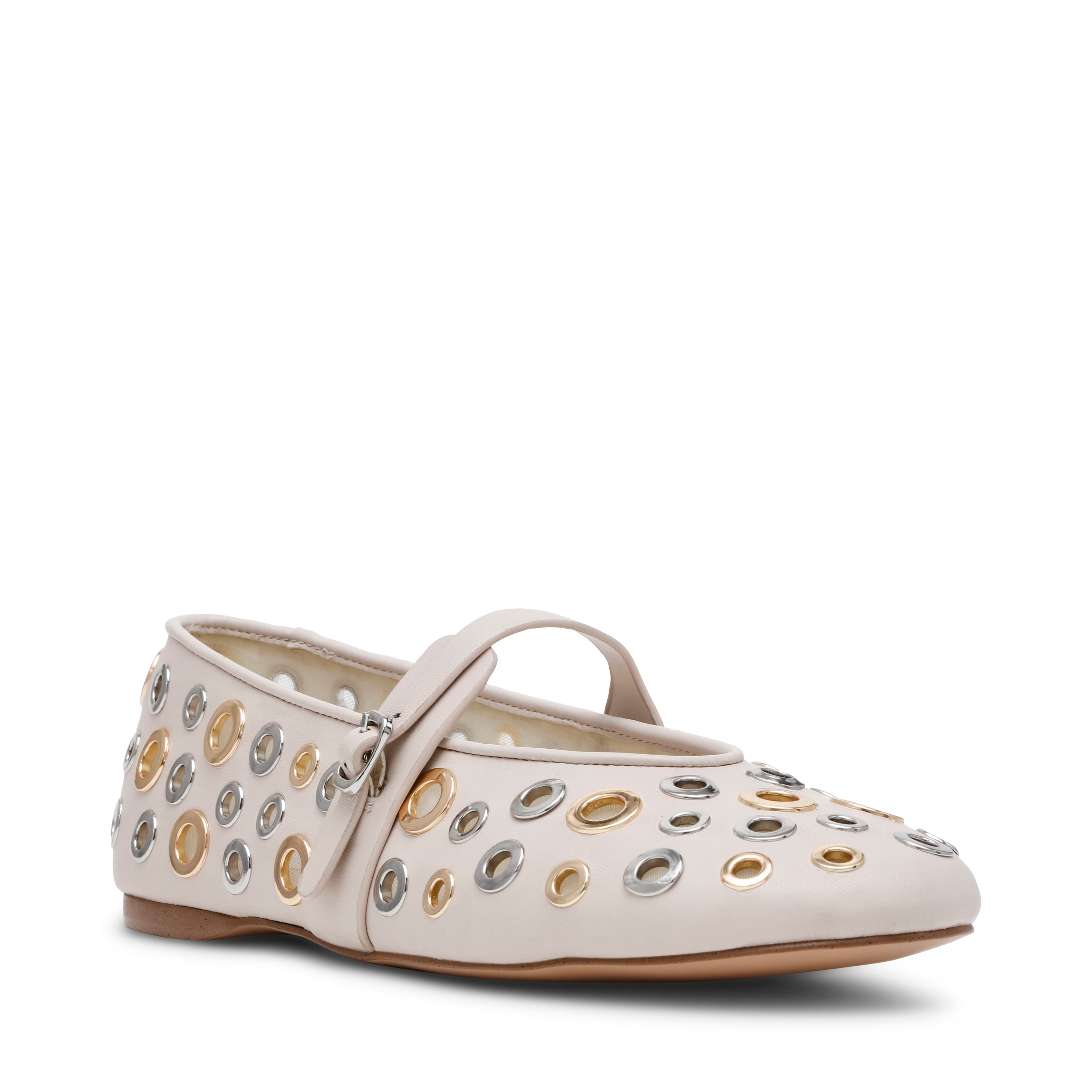 REJOICE-S BONE/SILVER GOLD FLATS- Hover Image