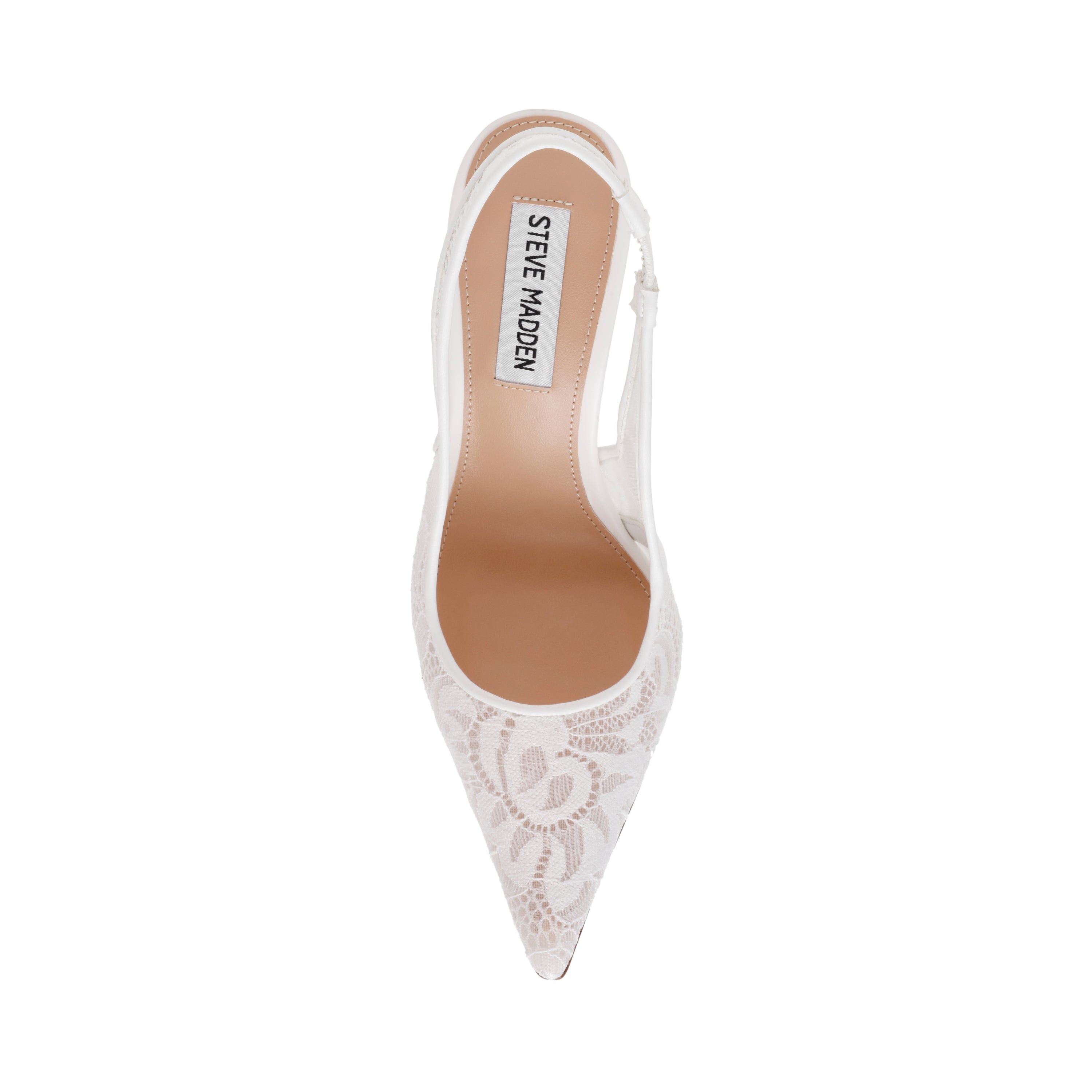 BRI WHITE LACE HEELS - view 5