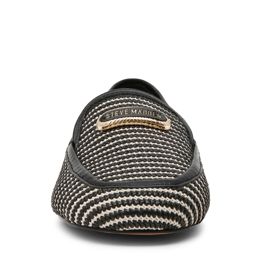 RIDGEVIEW BLACK RAFFIA LOAFERS - view 3