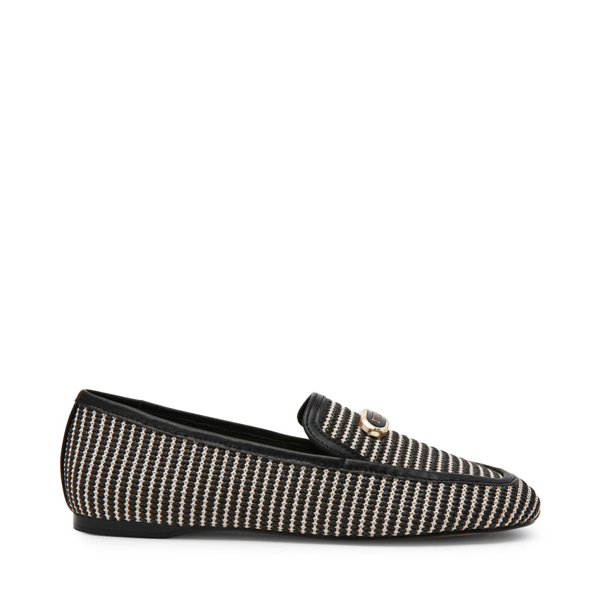 RIDGEVIEW BLACK RAFFIA LOAFERS